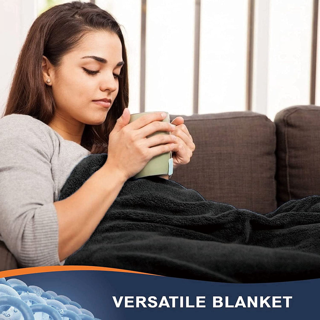 Walensee Ultra Soft Microplush Fleece Throw Blanket, 50" x 60", Orange, Machine Washable