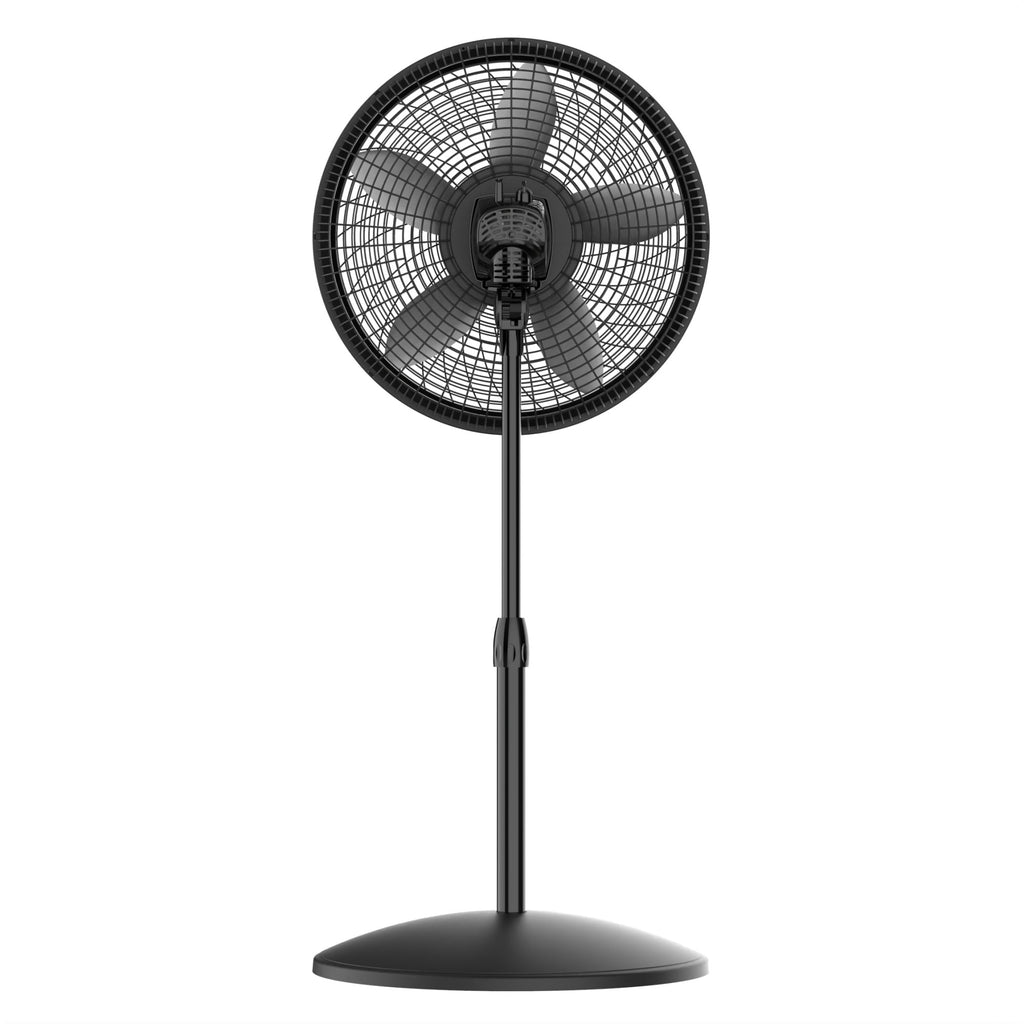 Lasko Cyclone 18" Adjustable Large Room Pedestal Fan, 3 Speeds, 54.5" H, Gray, S18902, New