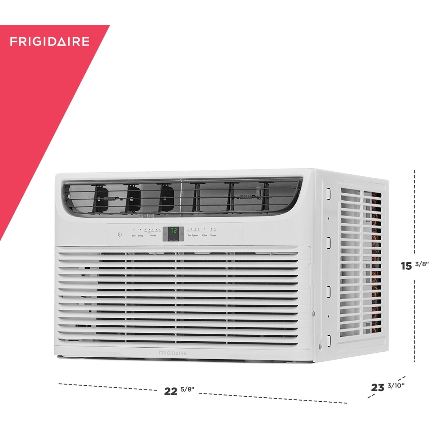 Frigidaire 8,000 BTU Window Air Conditioner with Heat and Slide-Out Chassis, 115-Volt, FHWH082WA1