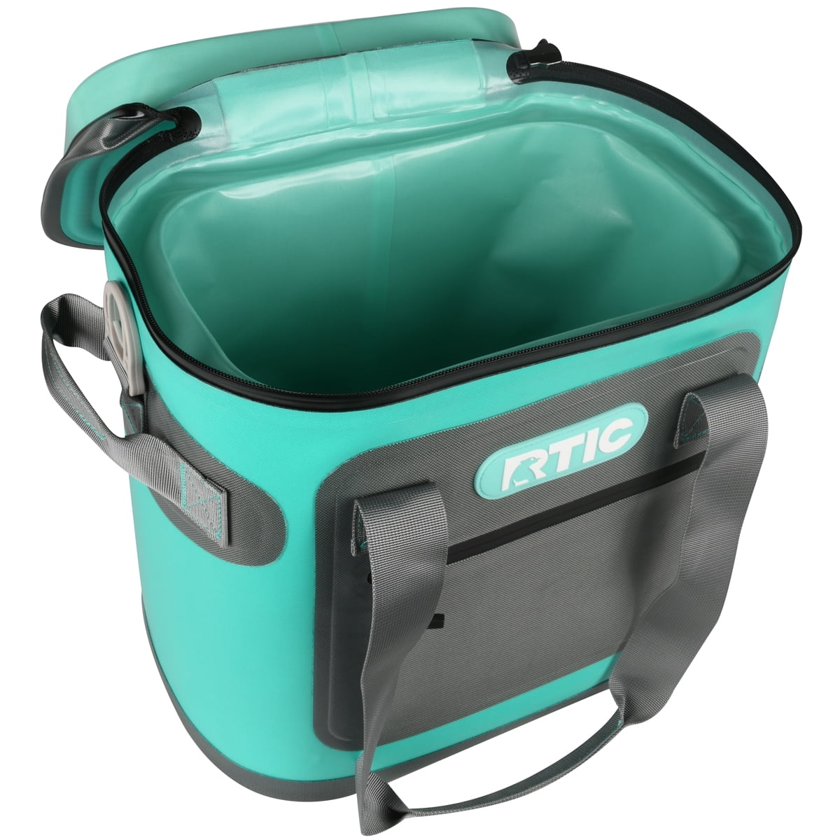 RTIC 20 Can Soft Pack Cooler, Leakproof Ice Chest Cooler with Waterproof Zipper, Blue/Grey