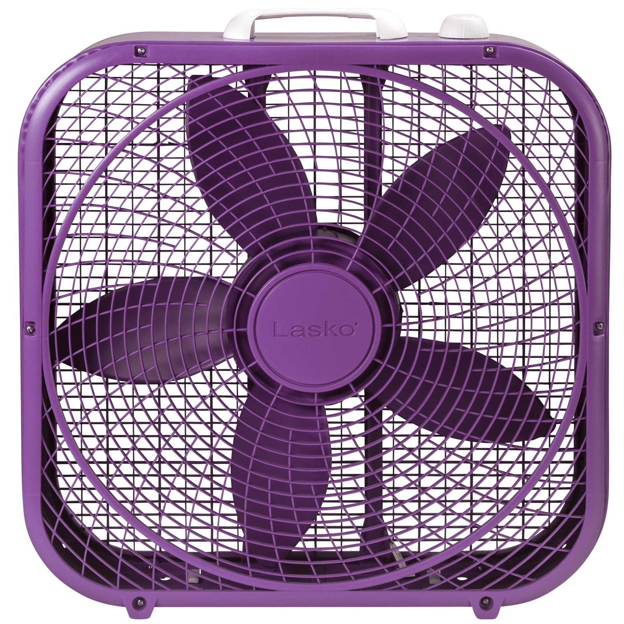 Lasko 20" Cool Colors 3-Speed Box Fan with Weather-Resistant Motor, Blue, 22.5" High, B20310, New