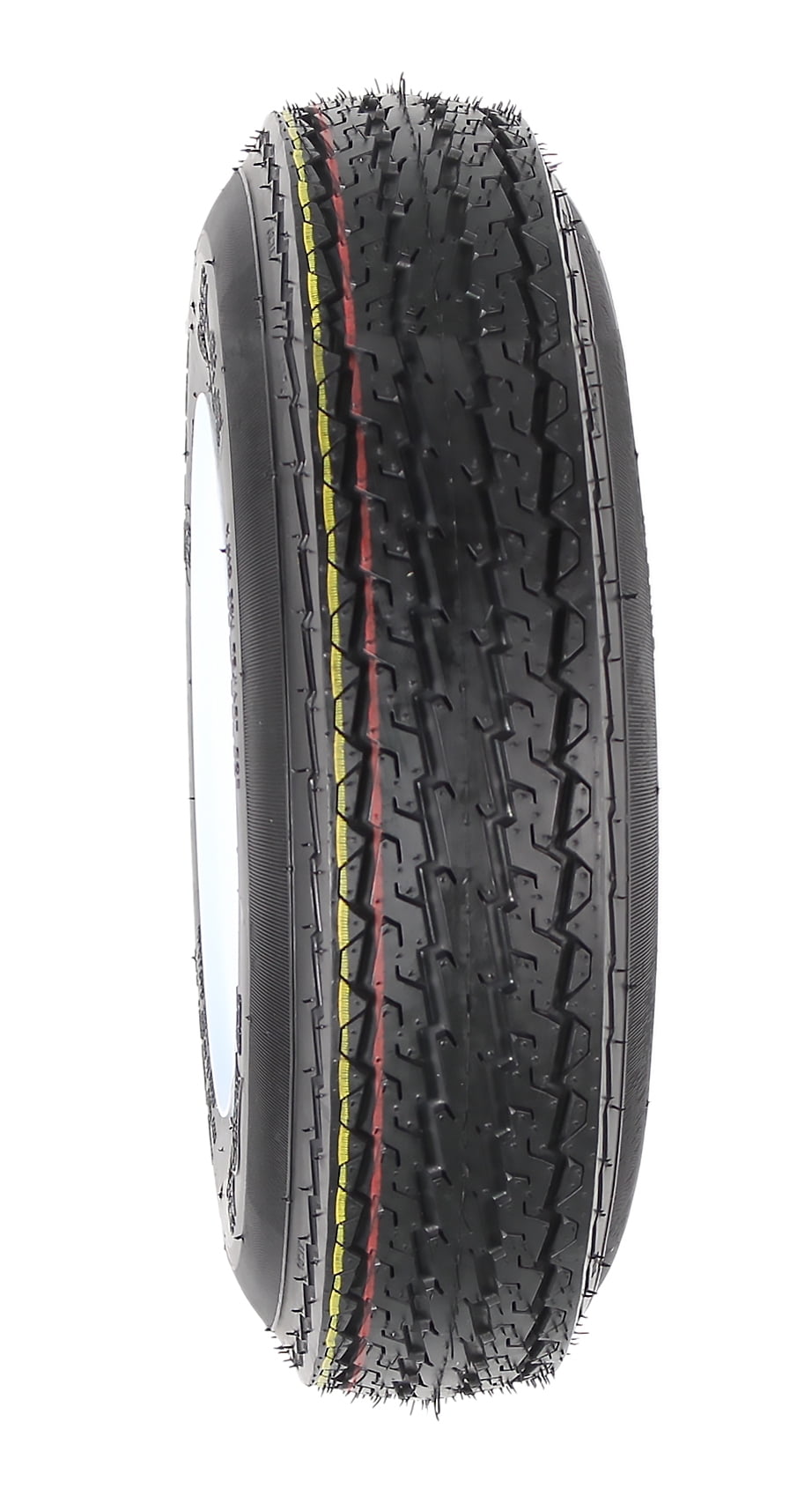 Two Trailer Tires On Rims 4.80-8 480-8 4.80 X 8 8 in. B 4 Lug Bolt Wheel White