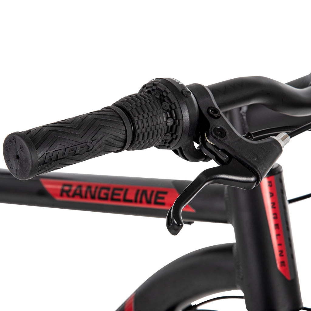 Huffy 27.5 in. Rangeline Men's Mountain Bikes, Black and Red