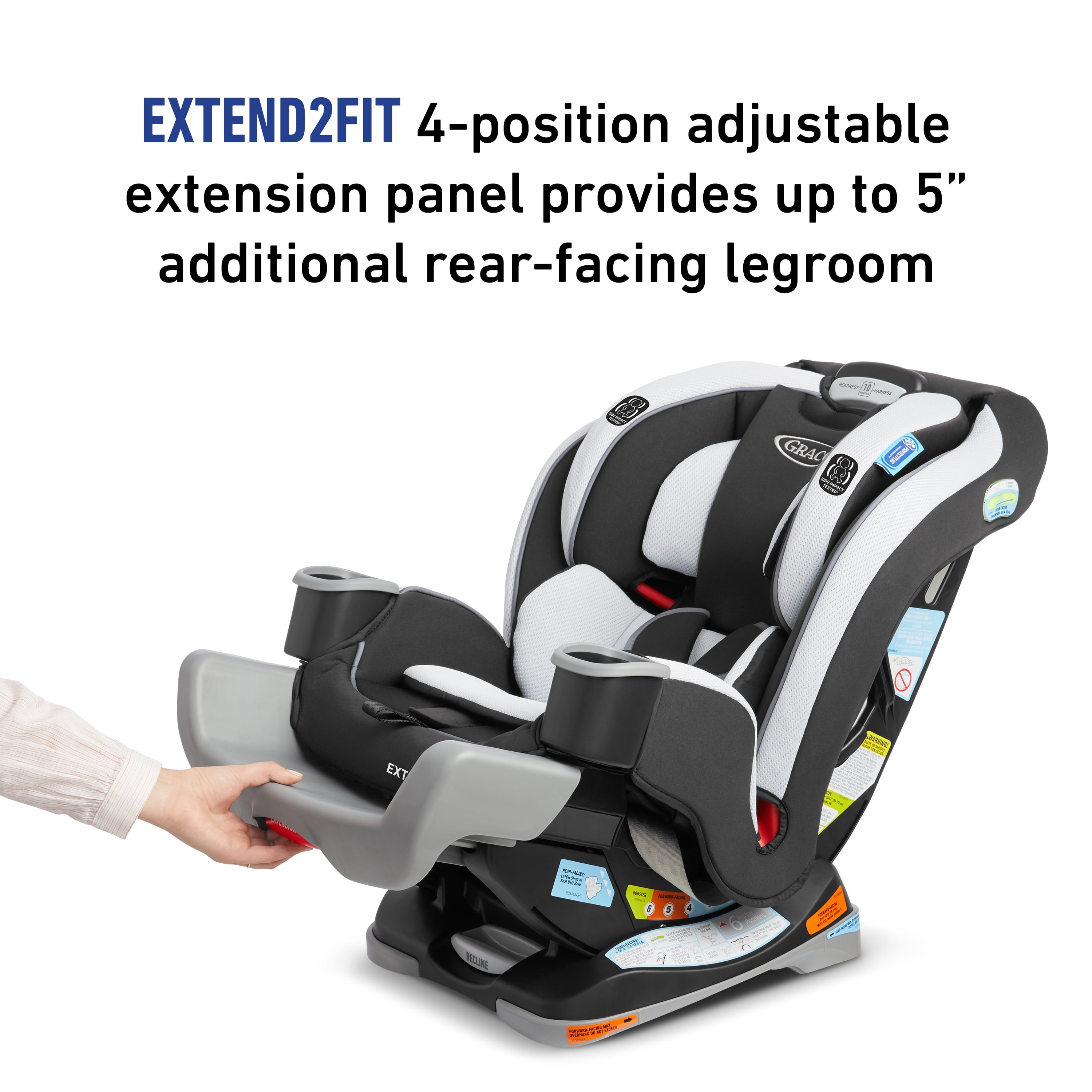 Graco Extend2Fit 3-in-1 Convertible Car Seat, Norah