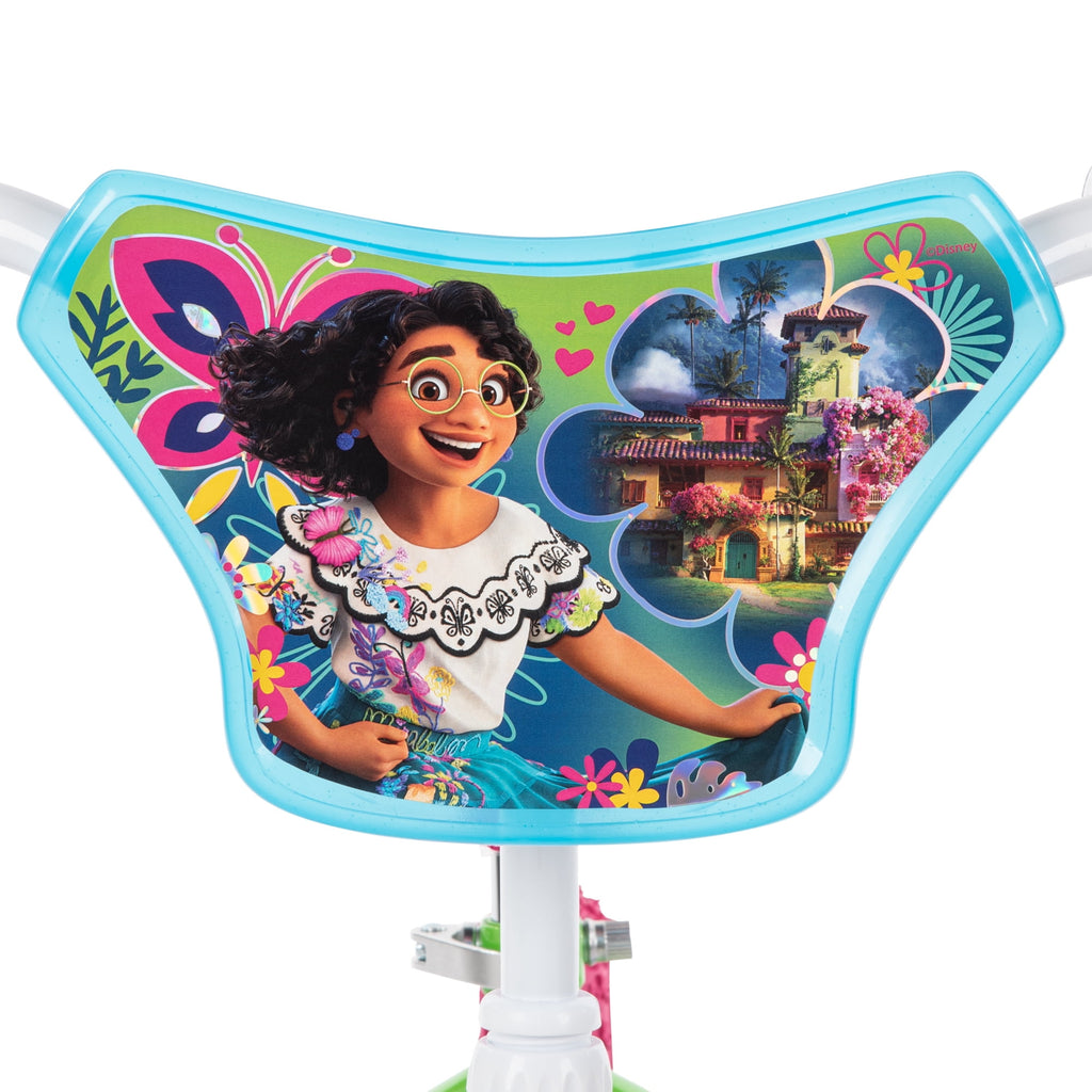 Disney Encanto 12-inch Bike for Girls, Ages 3+ Years, Pink/Green/Blue, by Huffy