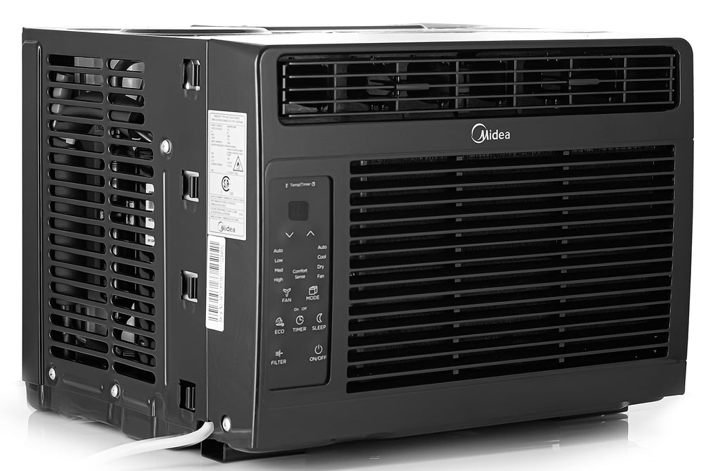 Midea 6,000 BTU 115V Window Air Conditioner with Comfort Sense Remote, White, MAW06R1WWT