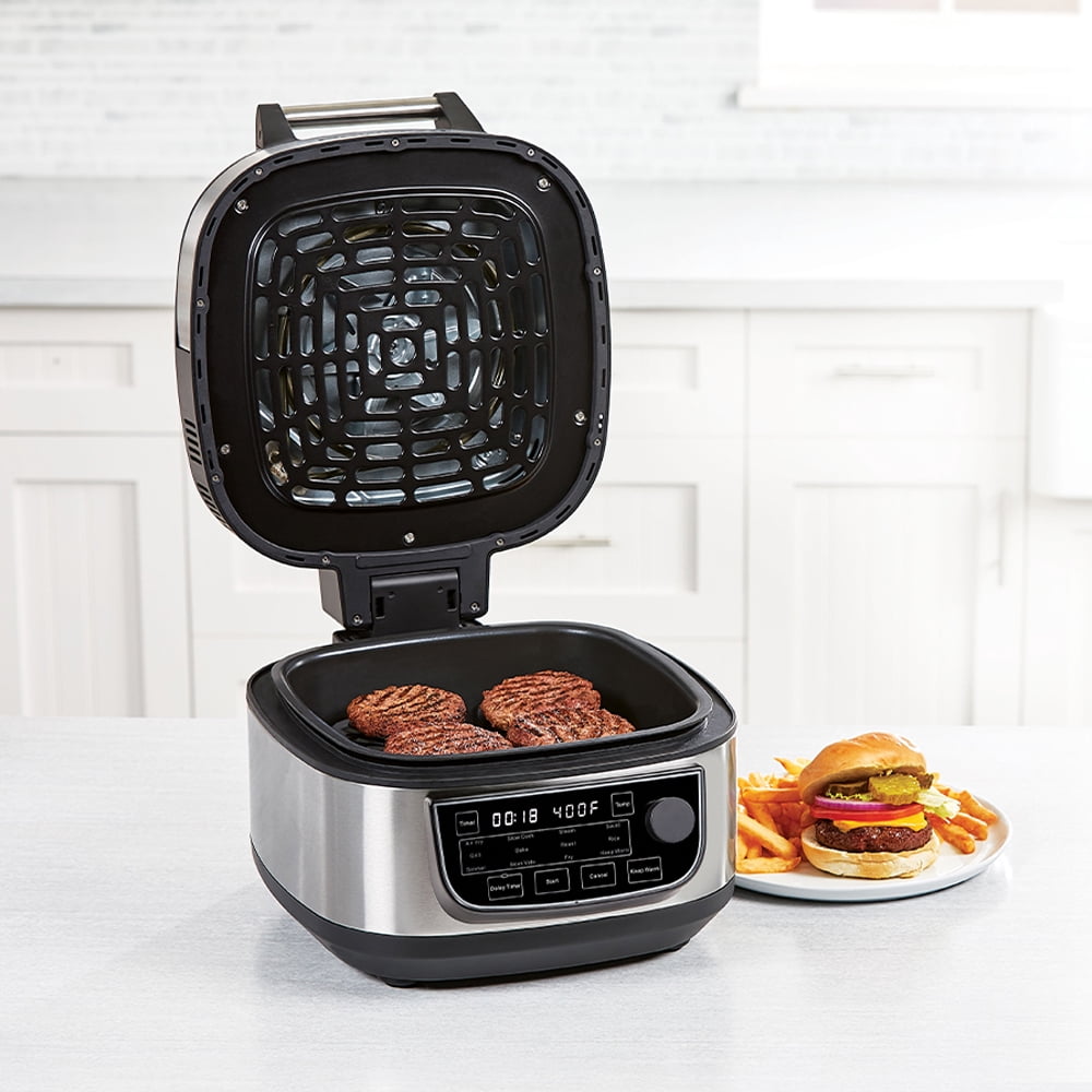 PowerXL Grill Air Fryer Combo Plus, Indoor Grill / Air Fryer, Stainless Steel