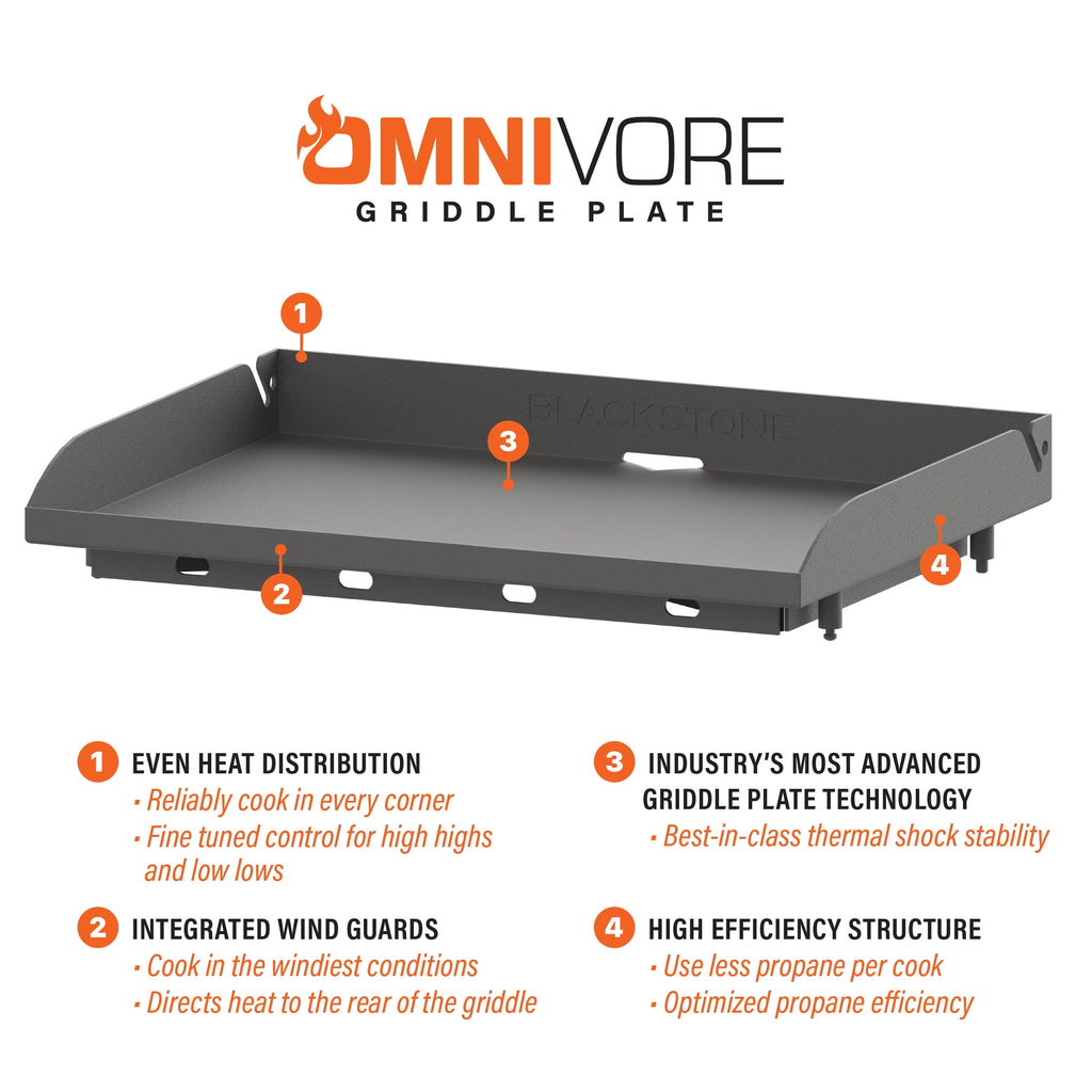 Blackstone Adventure Ready 22" Omnivore Propane Griddle with Stand and Adapter Hose