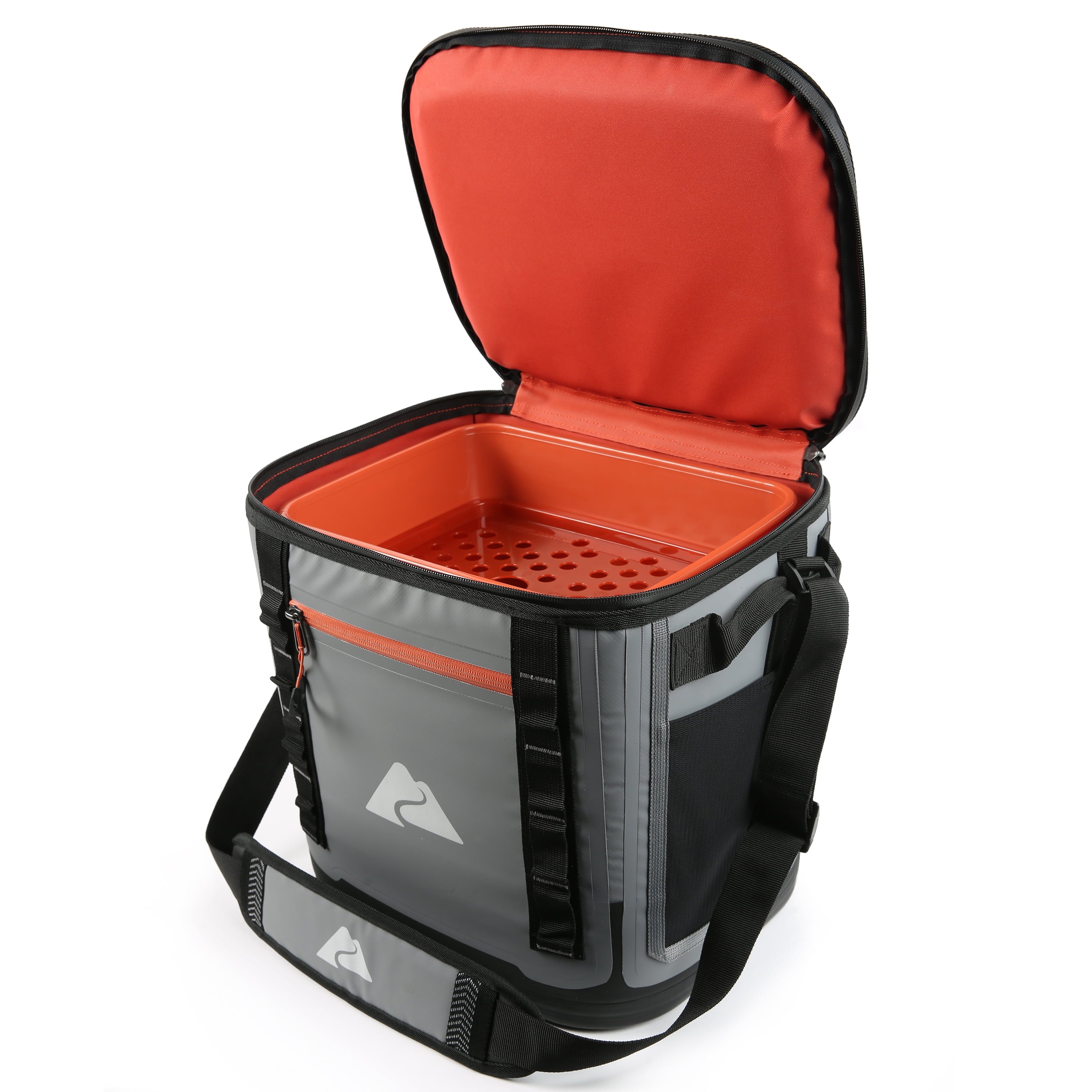 Ozark Trail 24 Can Welded Cooler, Hard Liner Cooler with Microban®, Gray