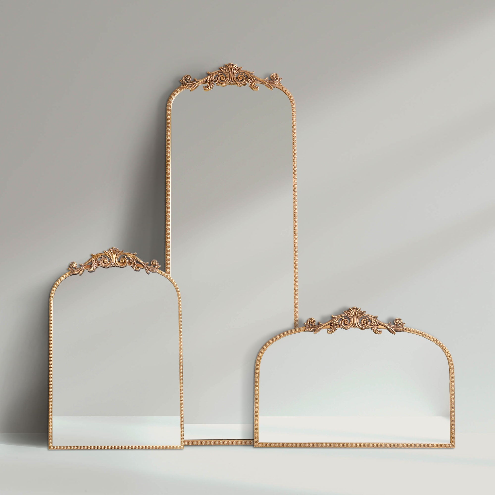 Better Homes & Gardens 20" x 30" Filigree Arch Metal Wall Mirror Decor in Gold