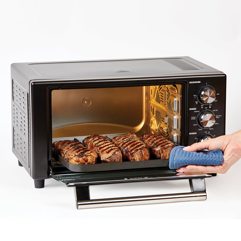 PowerXL Air Fryer Grill Plus, Toaster Oven, Black, 1500 Watts