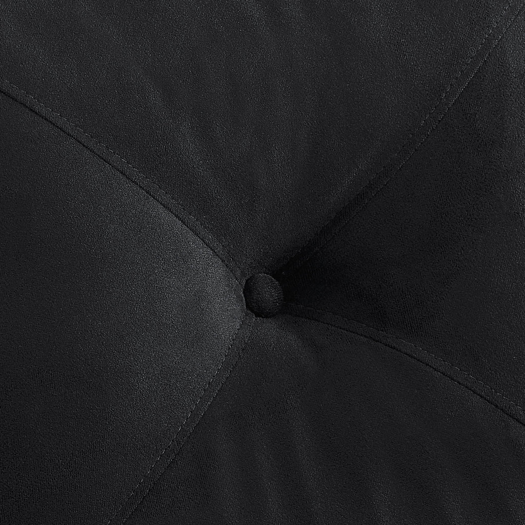 Lifestyle Solutions Taryn Curved Arms Sofa, Black Fabric