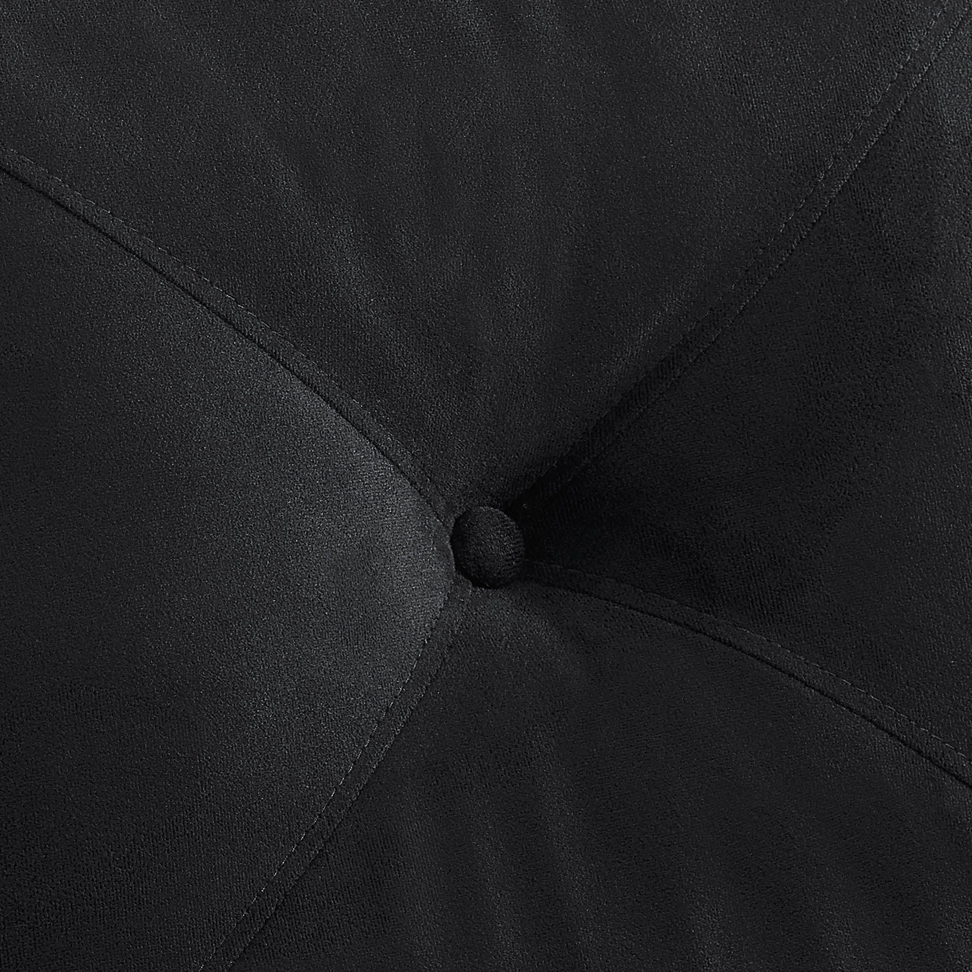 Lifestyle Solutions Taryn Curved Arms Sofa, Black Fabric