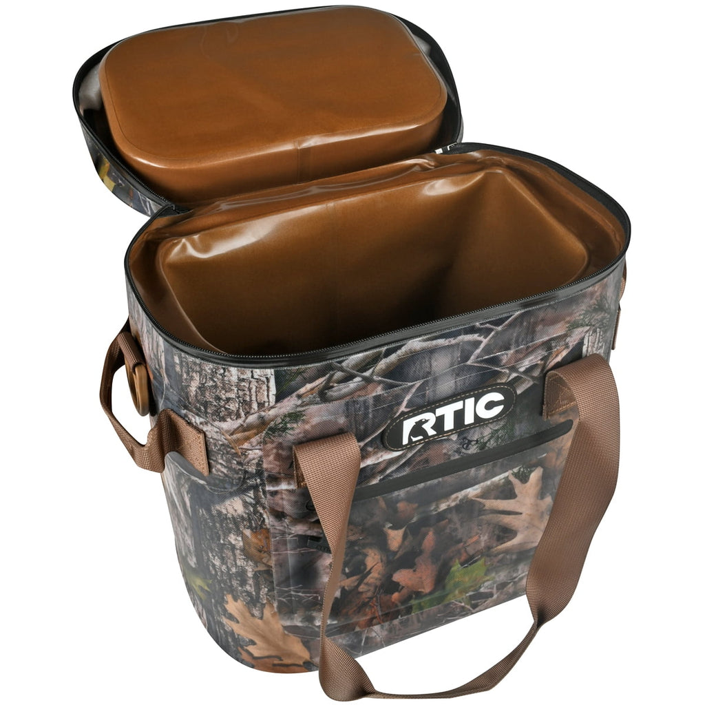 RTIC 20 Can Soft Pack Cooler, Leakproof Ice Chest Cooler with Waterproof Zipper, Blue/Grey