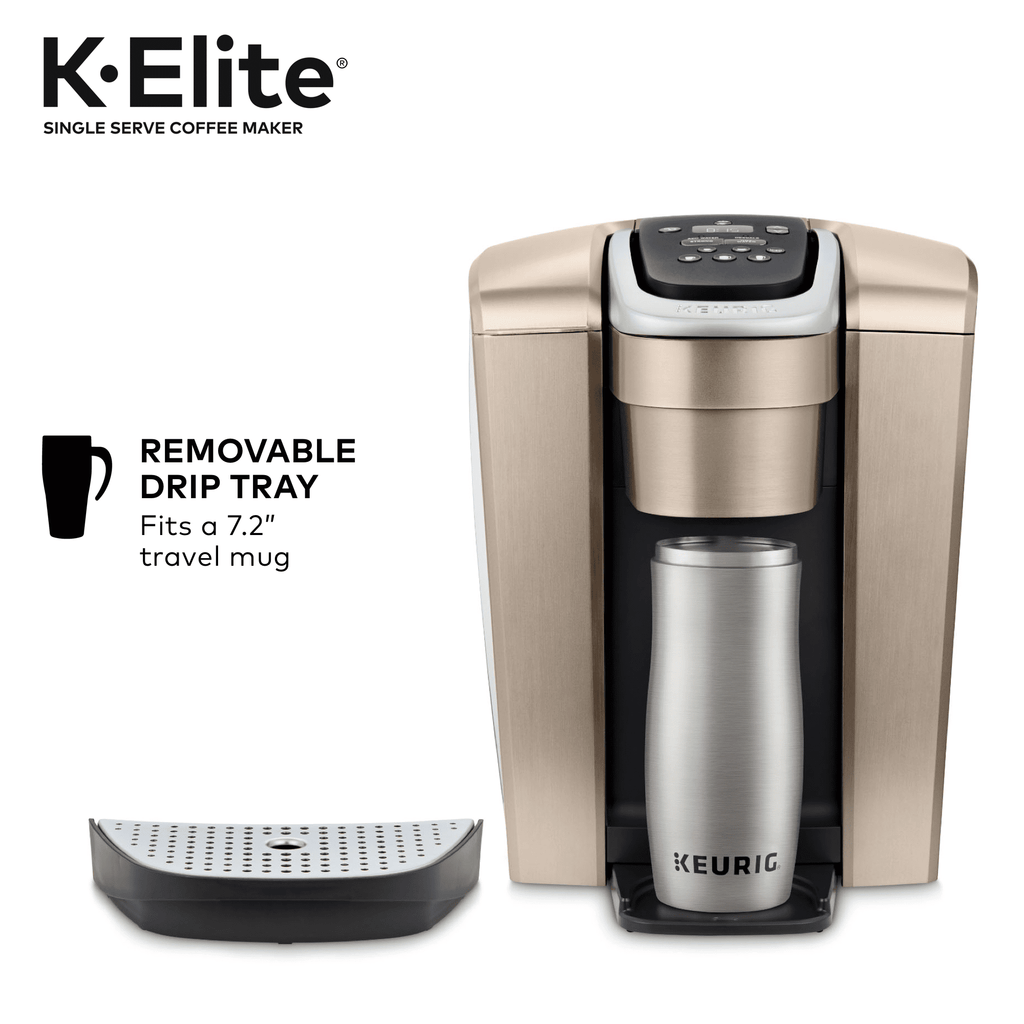 Keurig K-Elite Single-Serve K-Cup Pod Coffee Maker, Brushed Slate