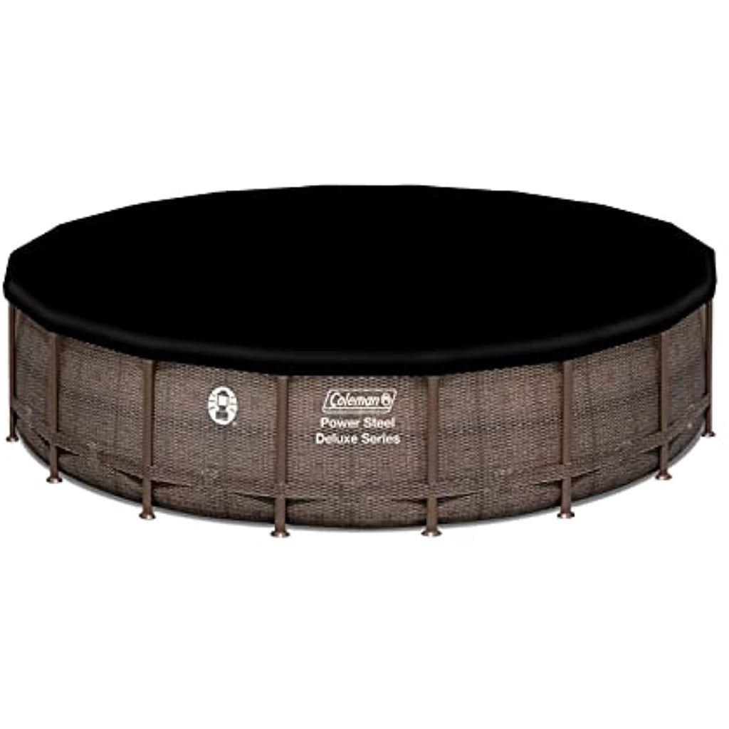 Coleman Power Steel 18' x 48” Round Metal Frame Above Ground Pool Set