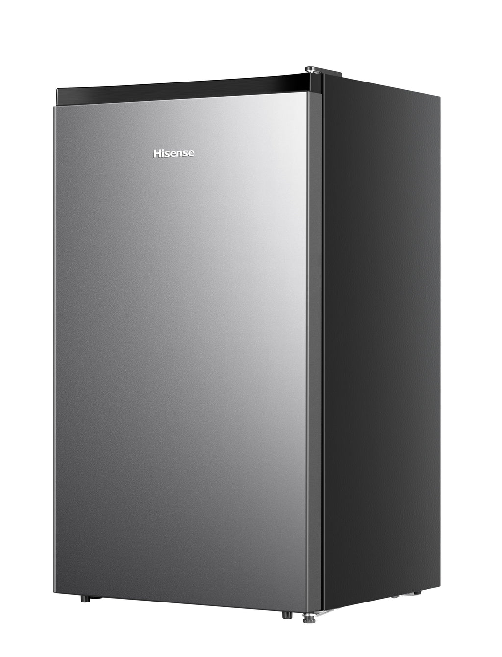 Hisense 4.4 Cu ft. Single Door Mini Fridge with Chiller, Silver 18.7" Width