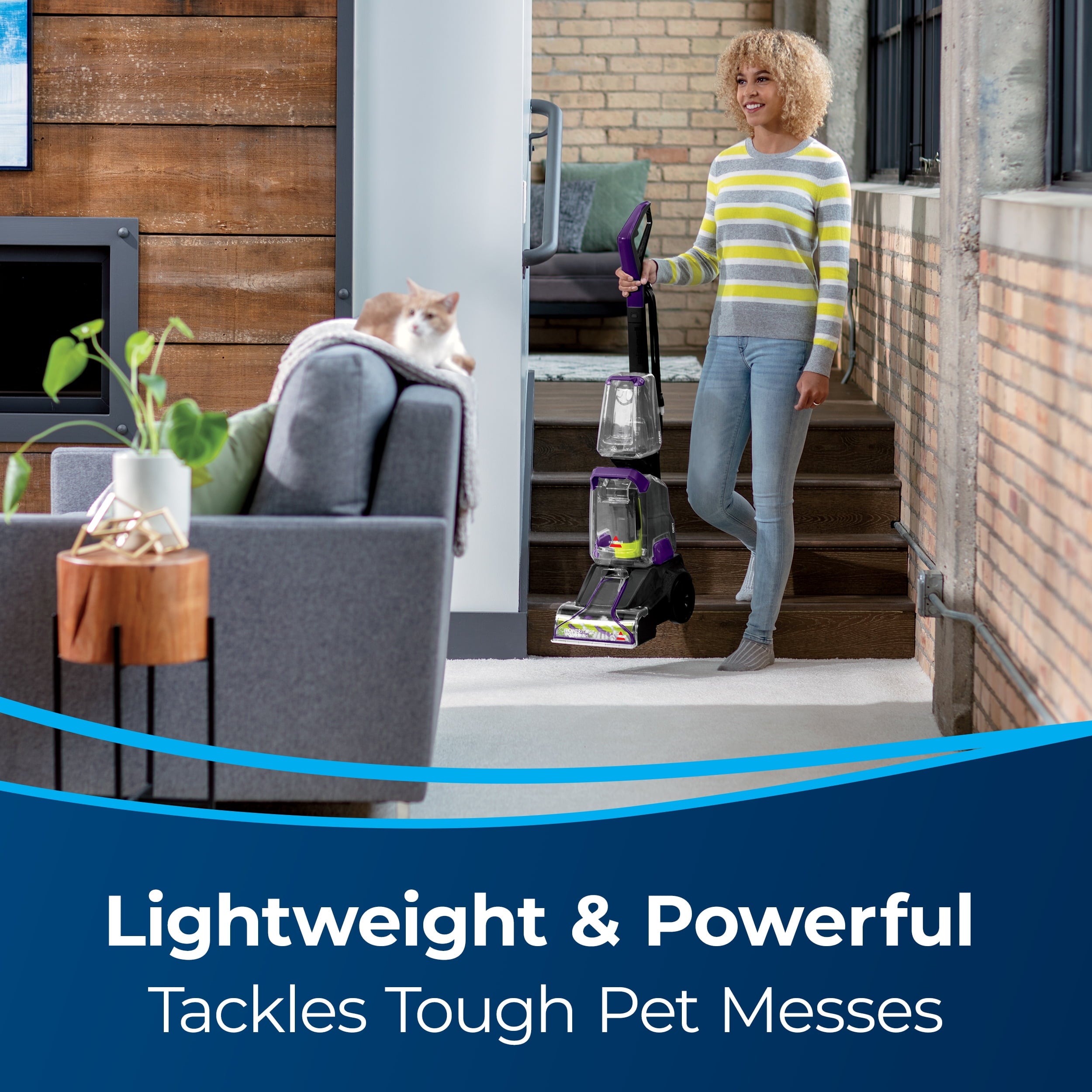 BISSELL Powerforce Powerbrush Pet Lightweight Carpet Cleaner 2910
