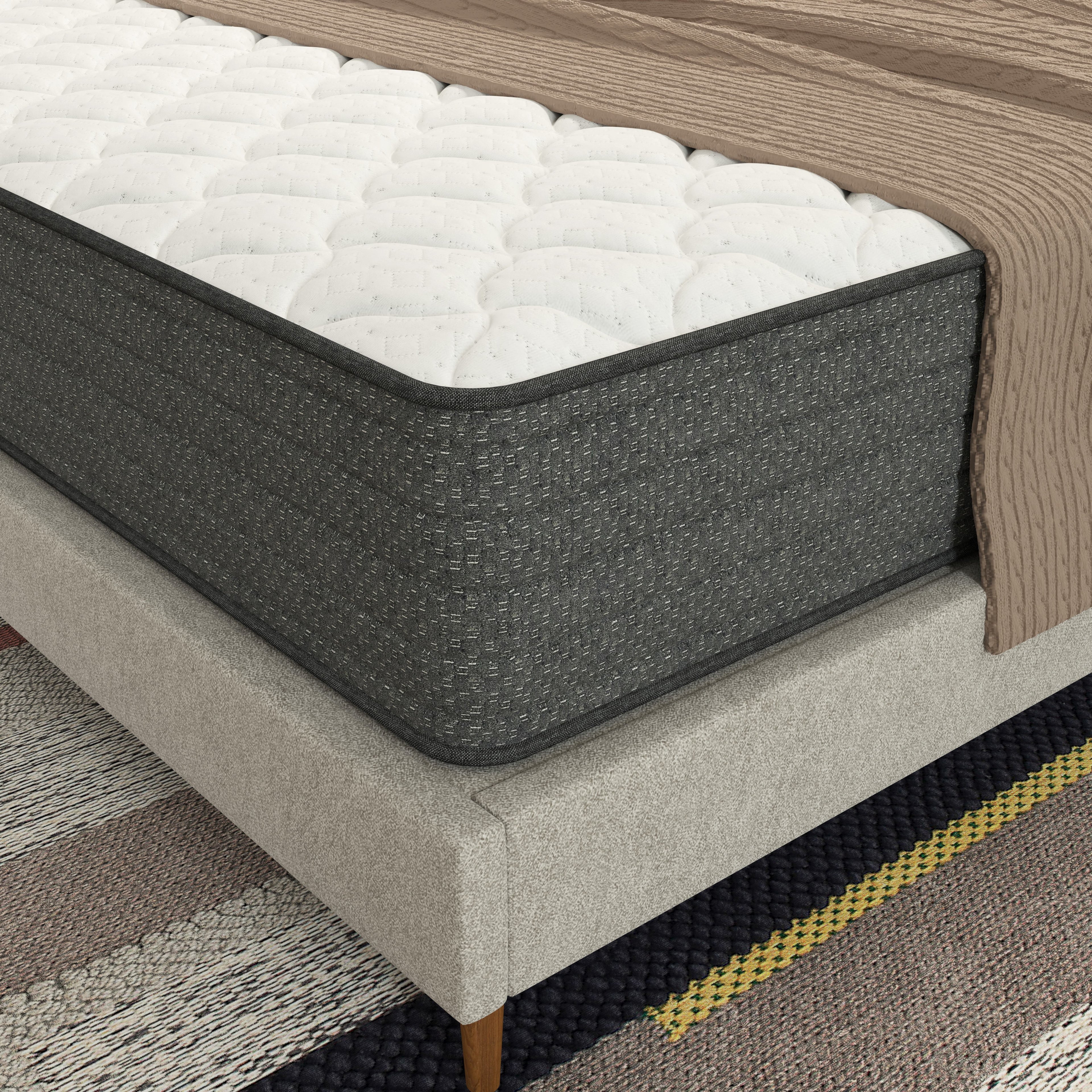 NapQueen Victoria 10" Medium Firm, Hybrid of Cooling Gel Infused Memory Foam and Pocket Spring Mattress, Queen Size