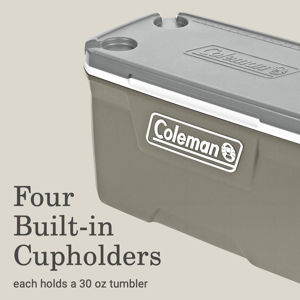 Coleman 316 Series 70QT Hard Chest Cooler, Silver Ash