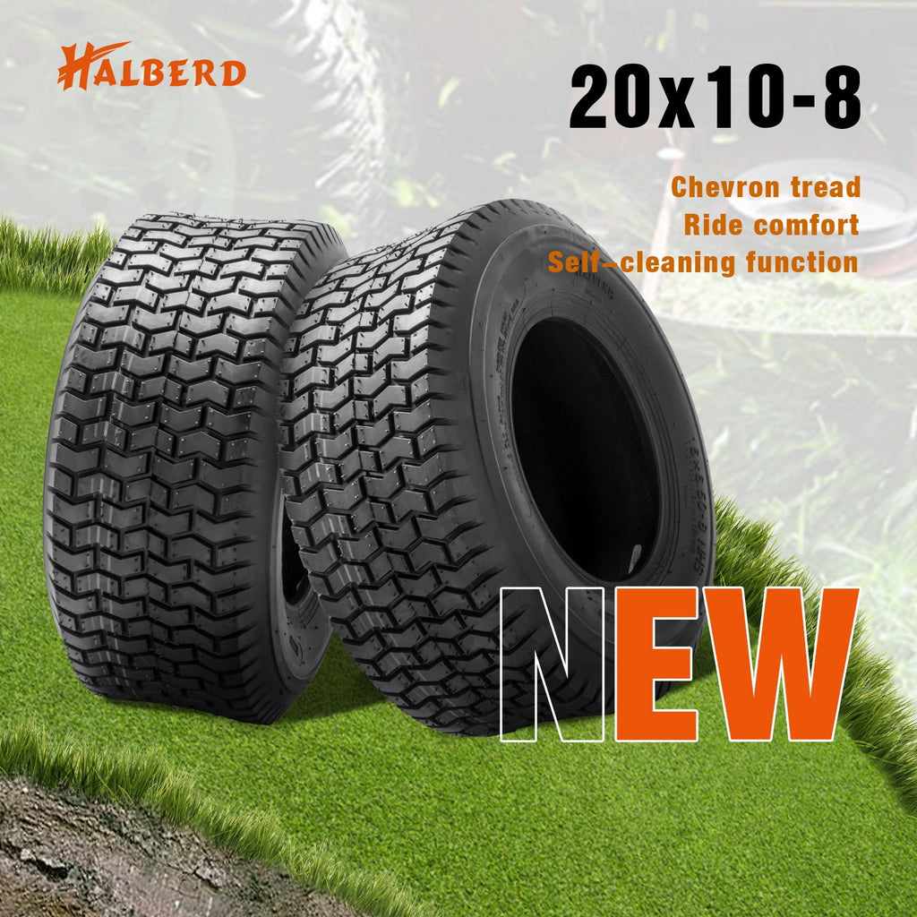 20x10.00-8 Lawn Mower Tires 4PR Heavy Duty 20x10x8 Garden Tractor Tubeless