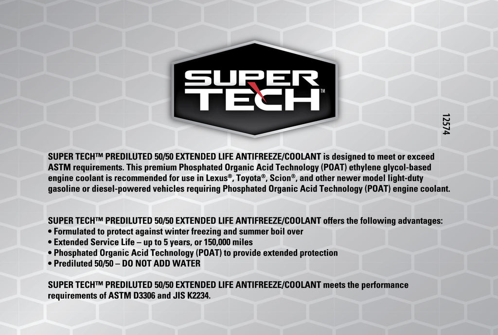 Super Tech OE Red Antifreeze Prediluted 50/50