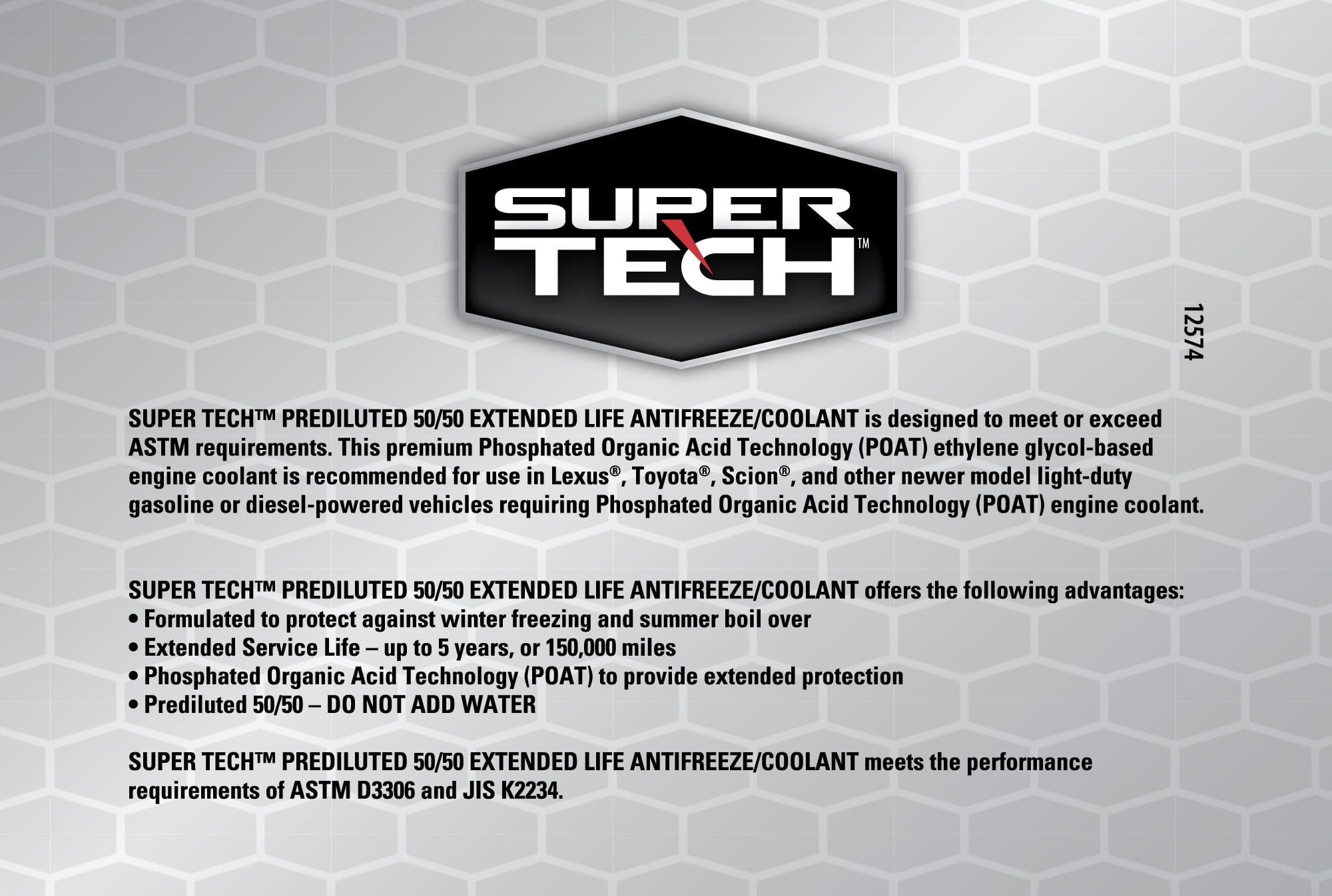 Super Tech OE Red Antifreeze Prediluted 50/50