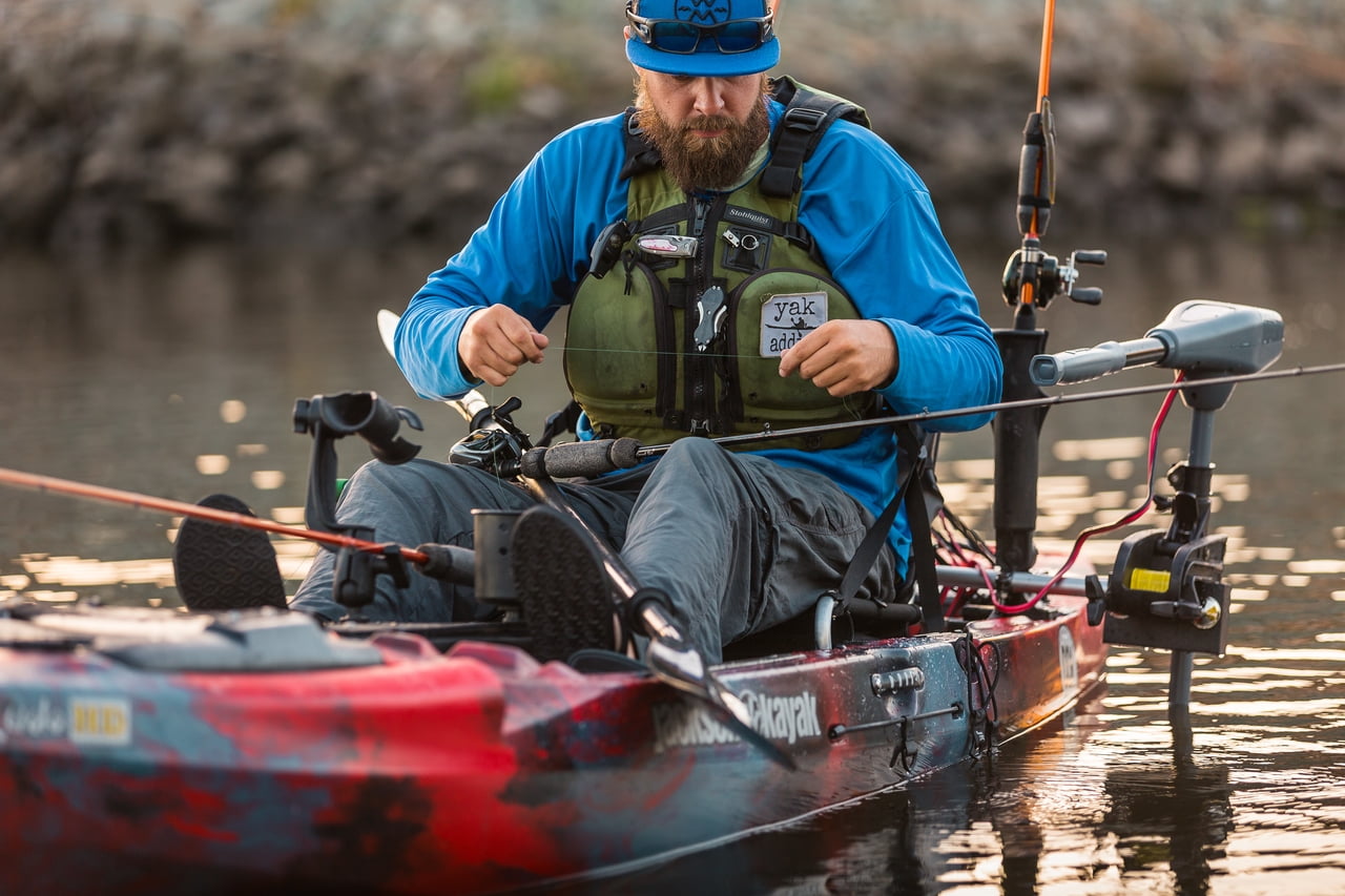 Newport Vessels Kayak Series 36 Lb. Thrust Saltwater Transom Mounted Electric Kayak Trolling Motor with 24 In. Shaft