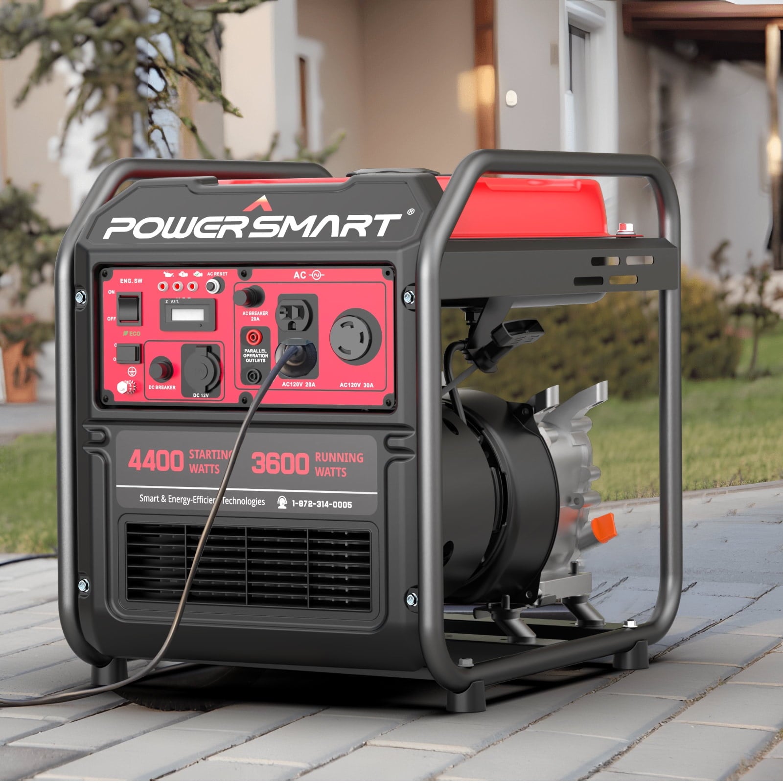 PowerSmart 4400-Watt Gasoline Generator for Outdoor and Home Use,EPA Compliant