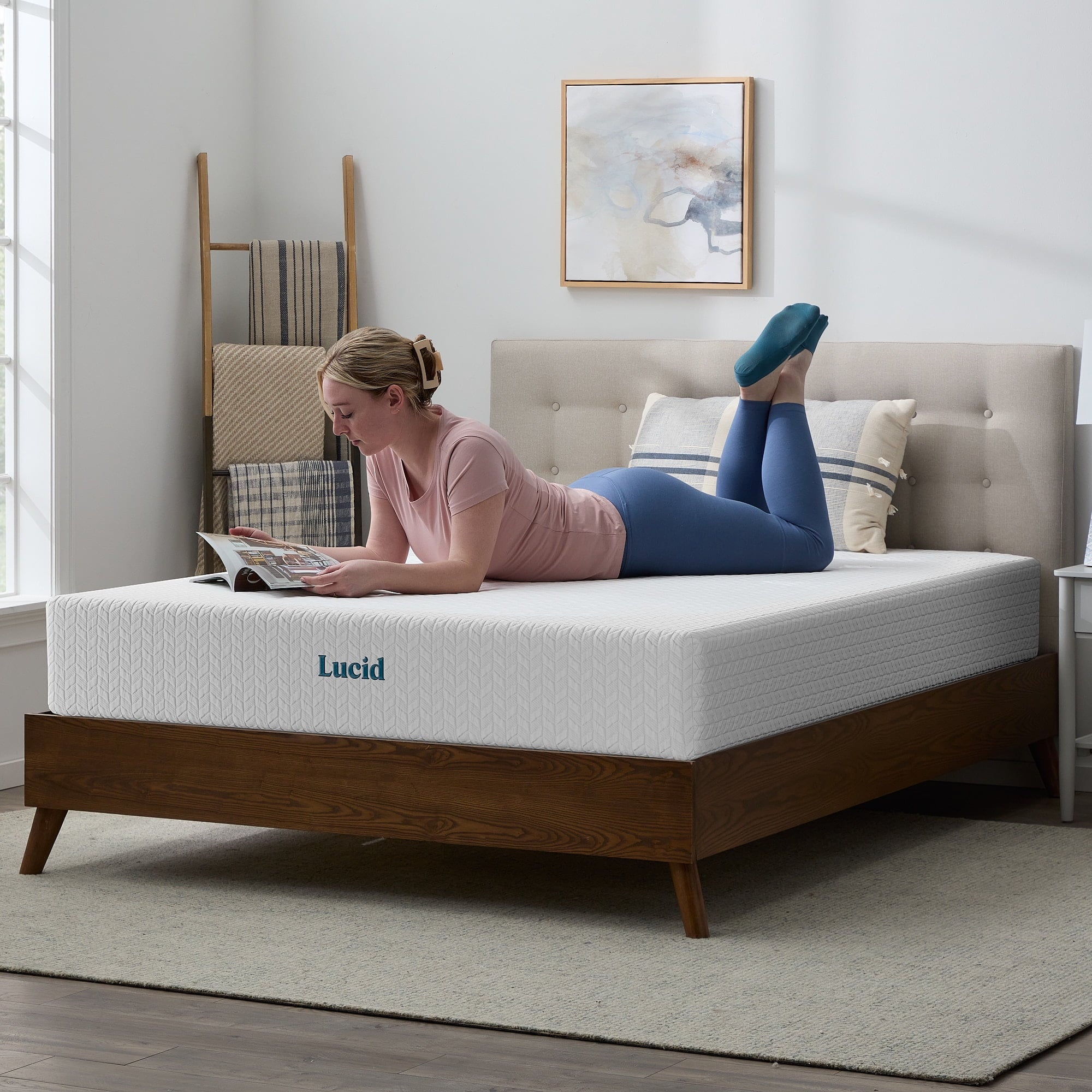 Lucid Refresh 10" Dual-Layered Gel Memory Foam Mattress, Firm, Queen