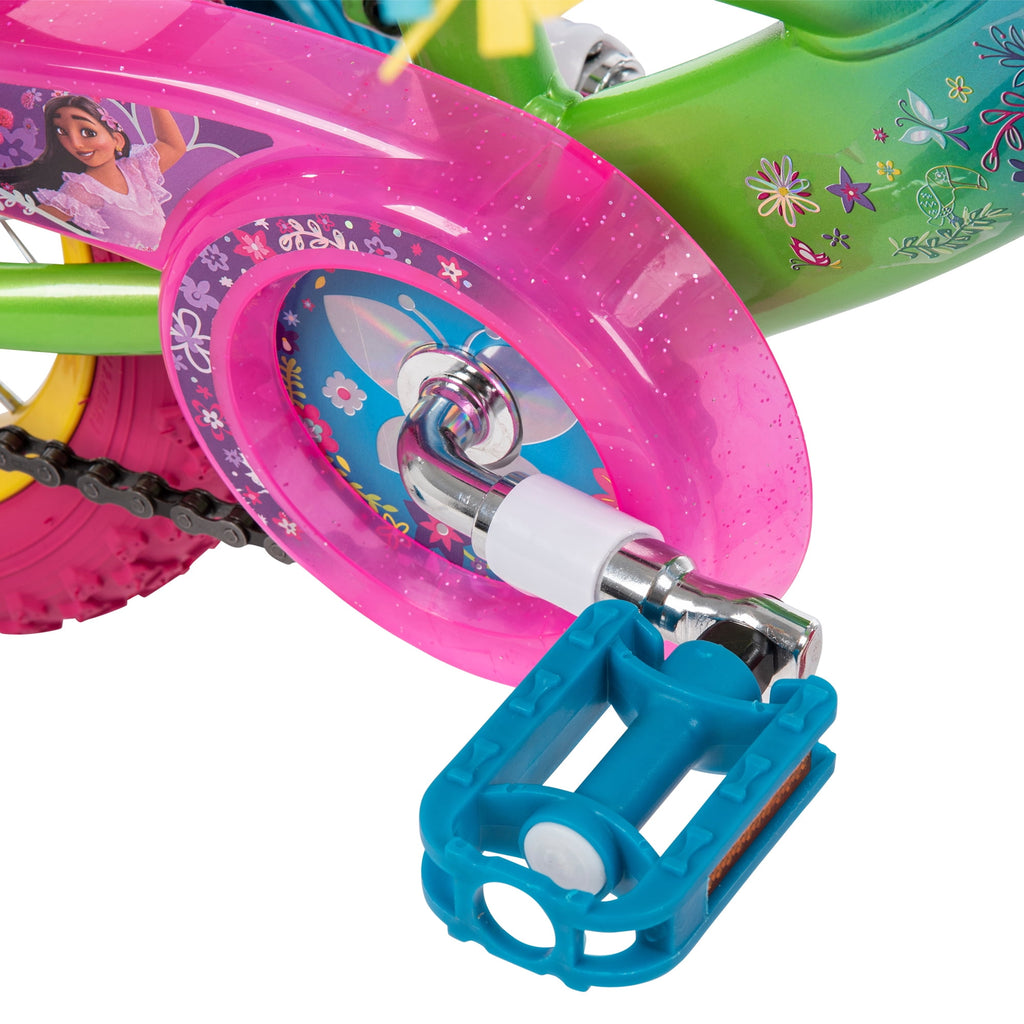 Disney Encanto 12-inch Bike for Girls, Ages 3+ Years, Pink/Green/Blue, by Huffy