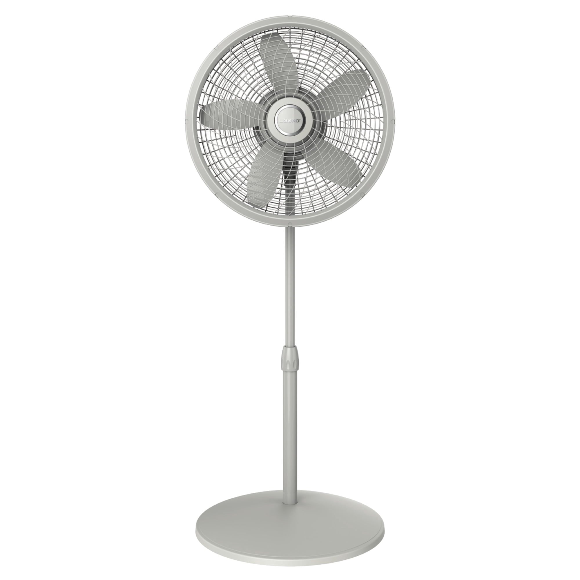 Lasko Cyclone 18" Adjustable Large Room Pedestal Fan, 3 Speeds, 54.5" H, Gray, S18902, New