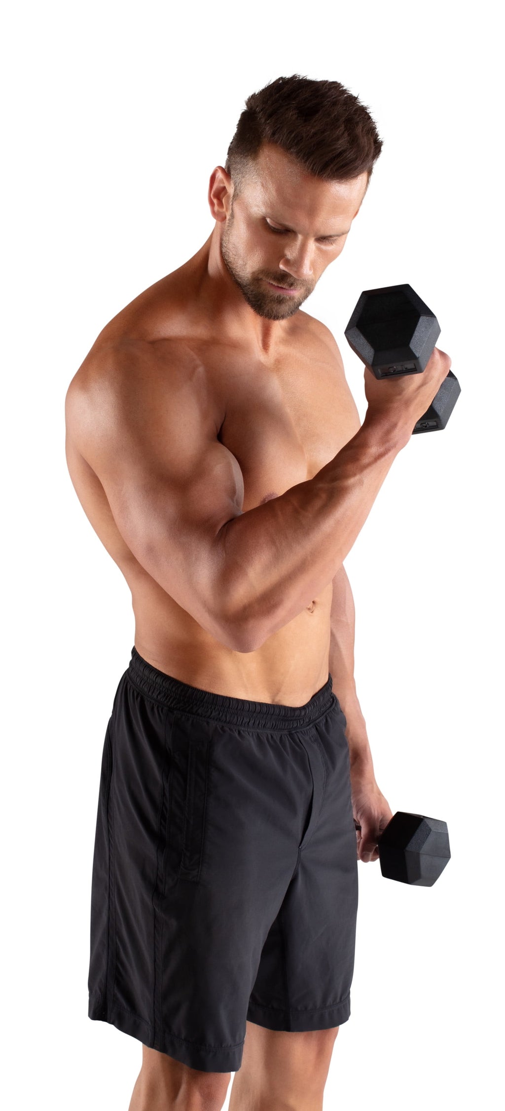 Weider, 25lb Rubber Hex Dumbbell, Single