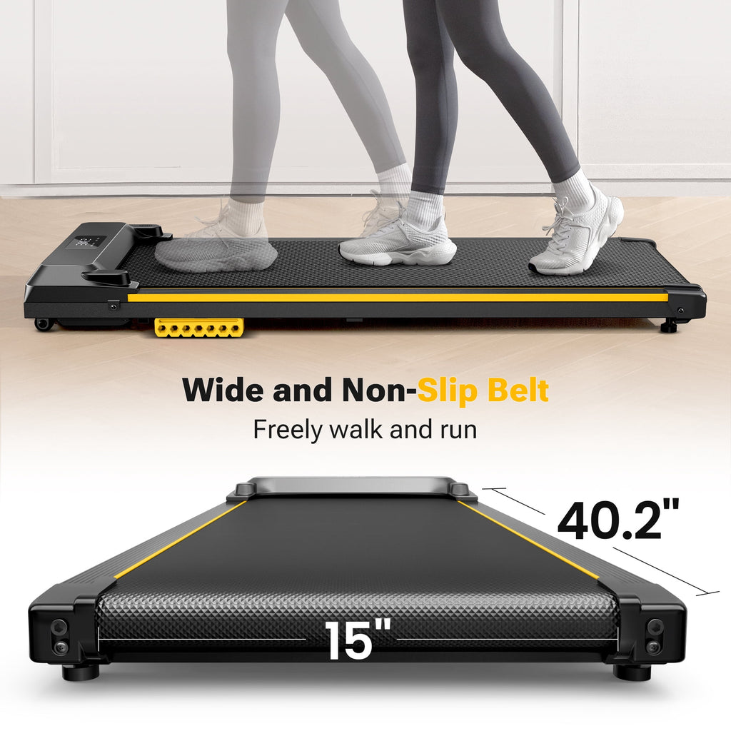 Walking Pad 2 in 1 Under Desk Treadmill with Remote Control Mini Portable Treadmill for Home Office