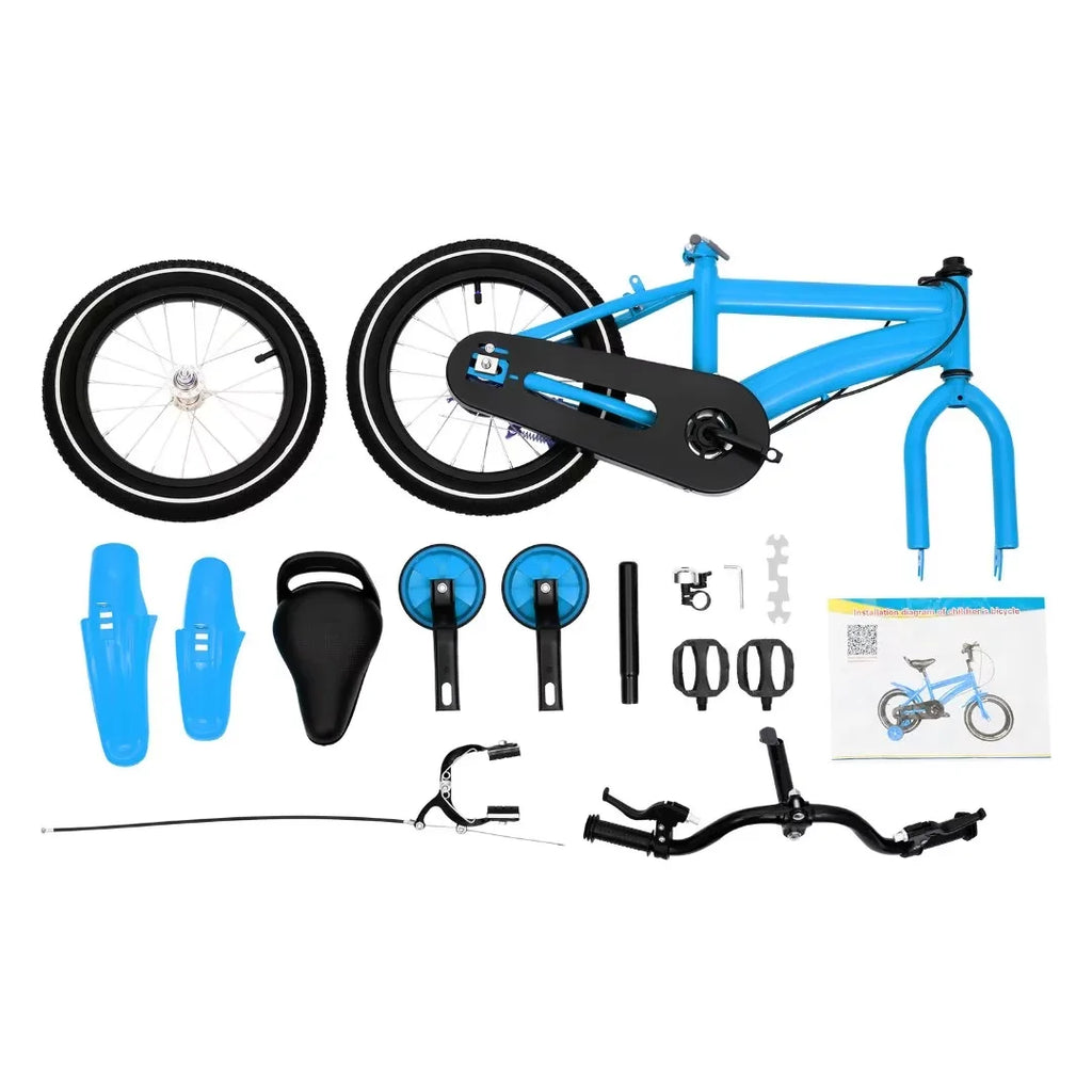 TFCFL 14 inch Kids Bike Bicycle Children Cycle Bikes Gift With With Safety Training Wheels