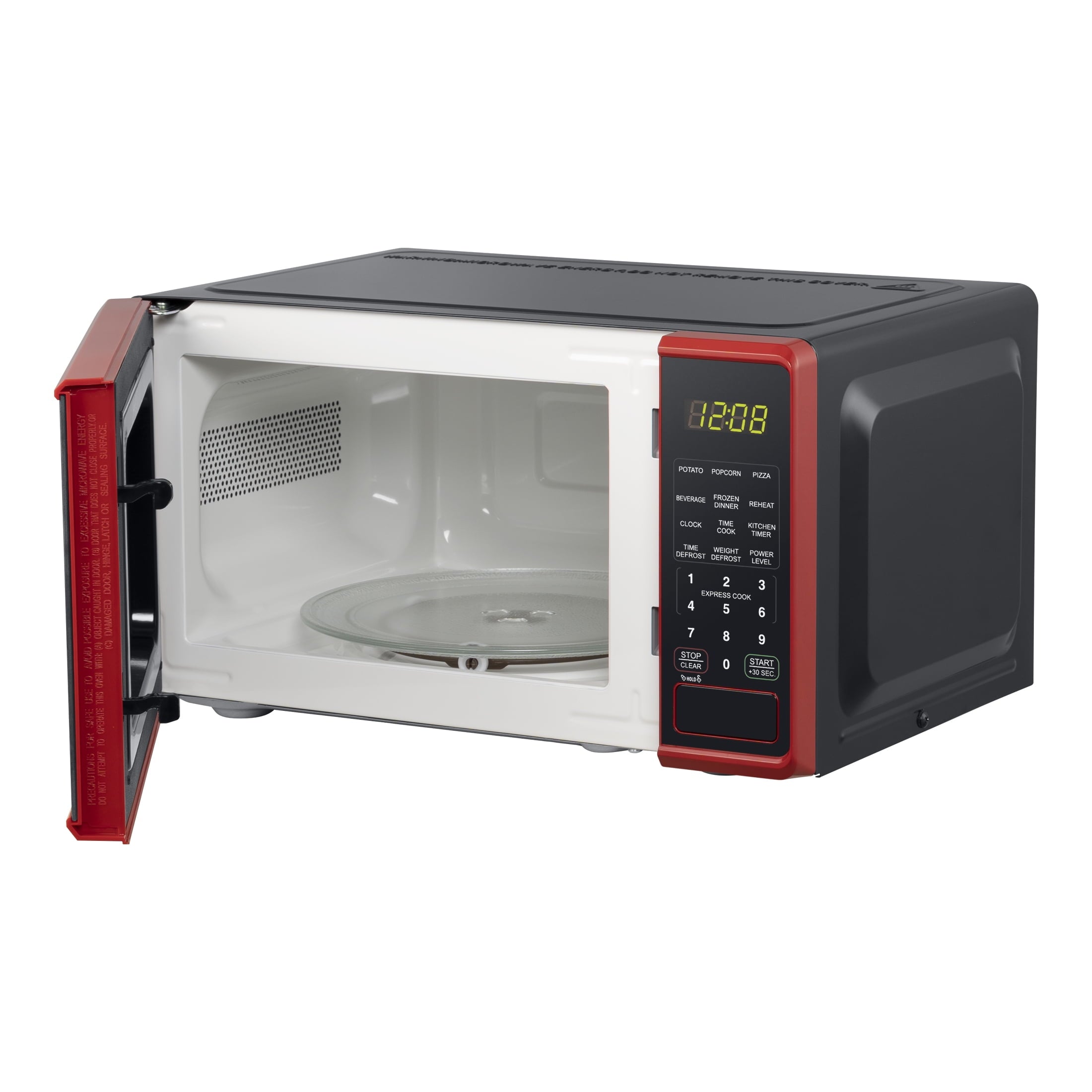 Mainstays 0.7 Cu ft Countertop Microwave Oven, 700 Watts, Black, New