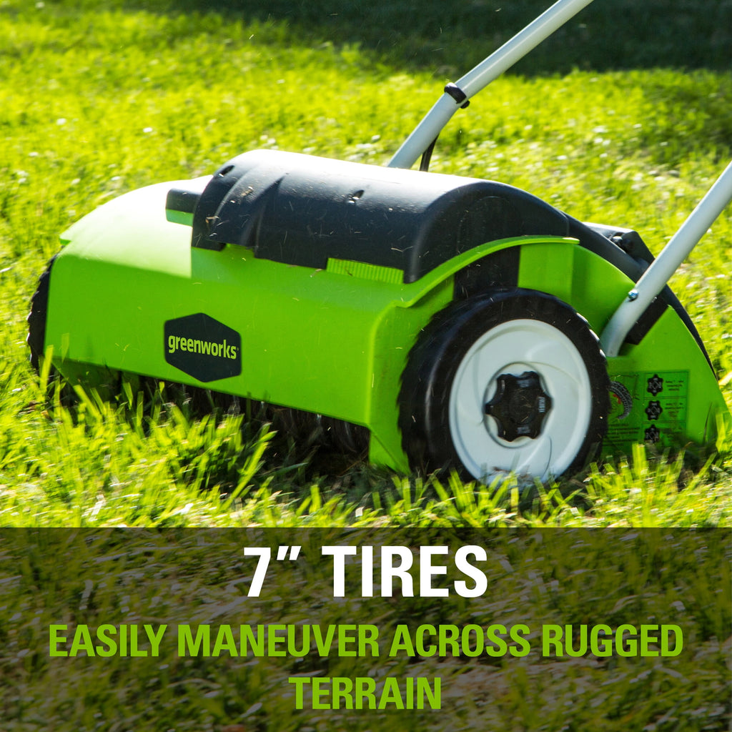 Greenworks 10 Amp 14" Corded Electric Dethatcher 27022