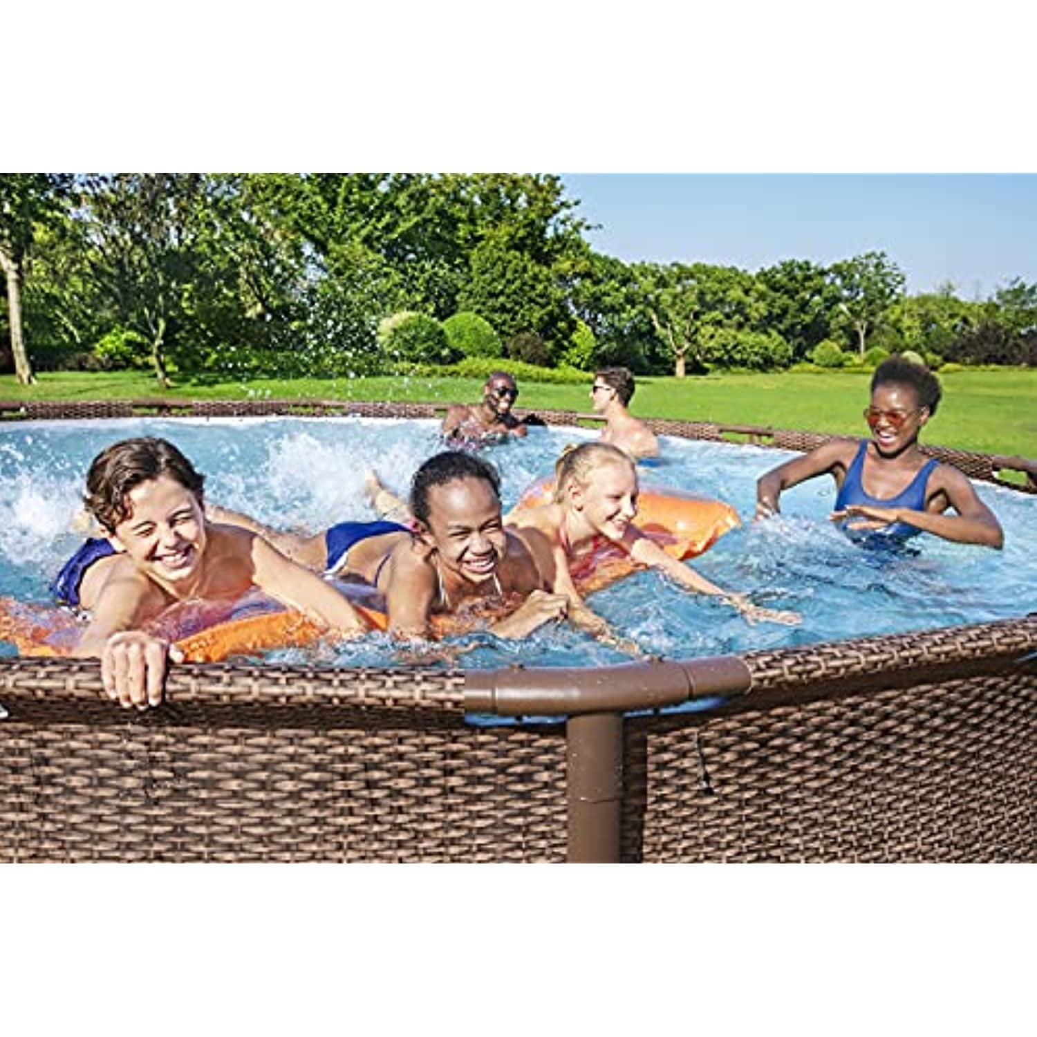 Coleman Power Steel 18' x 48” Round Metal Frame Above Ground Pool Set