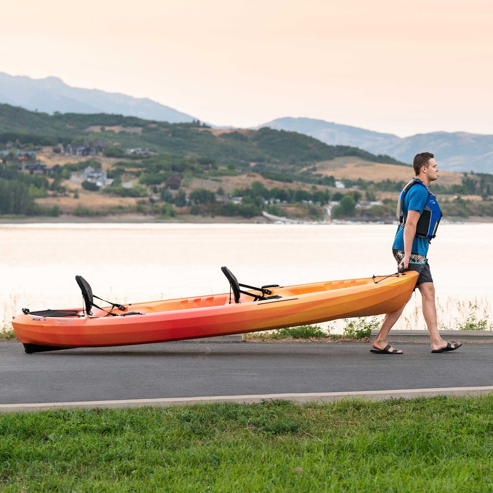Lifetime Spitfire 12T Tandem Kayak, Lime Green - 90476