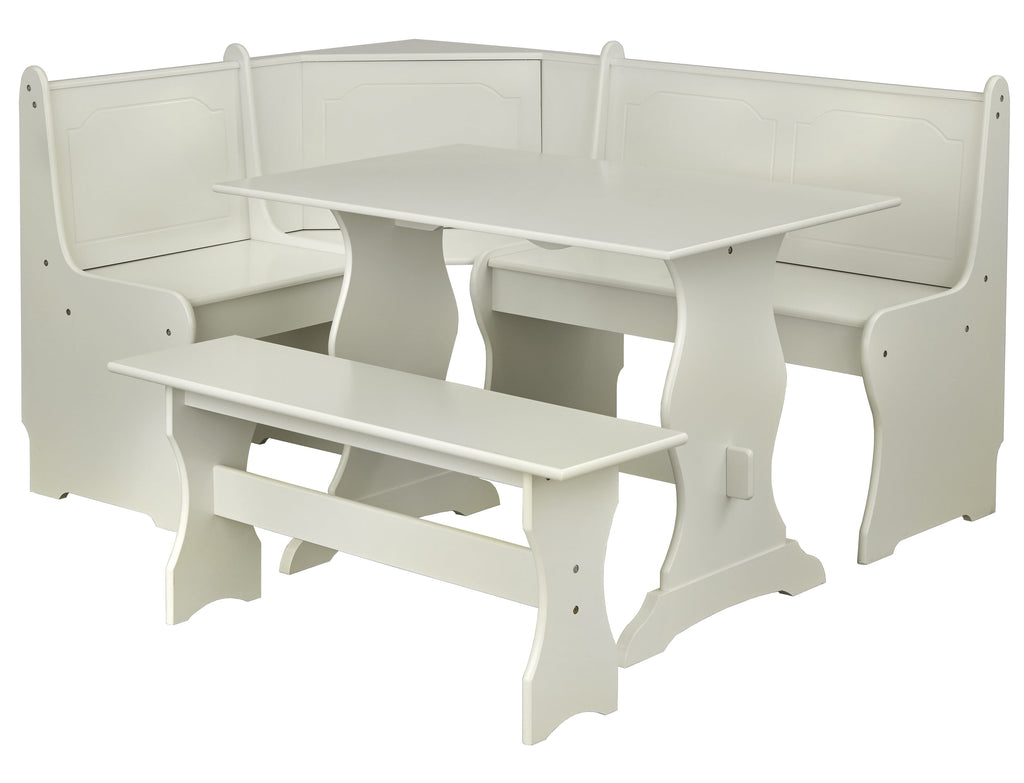 TMS Corner Reversible Dining Breakfast Nook with Storage, Espresso