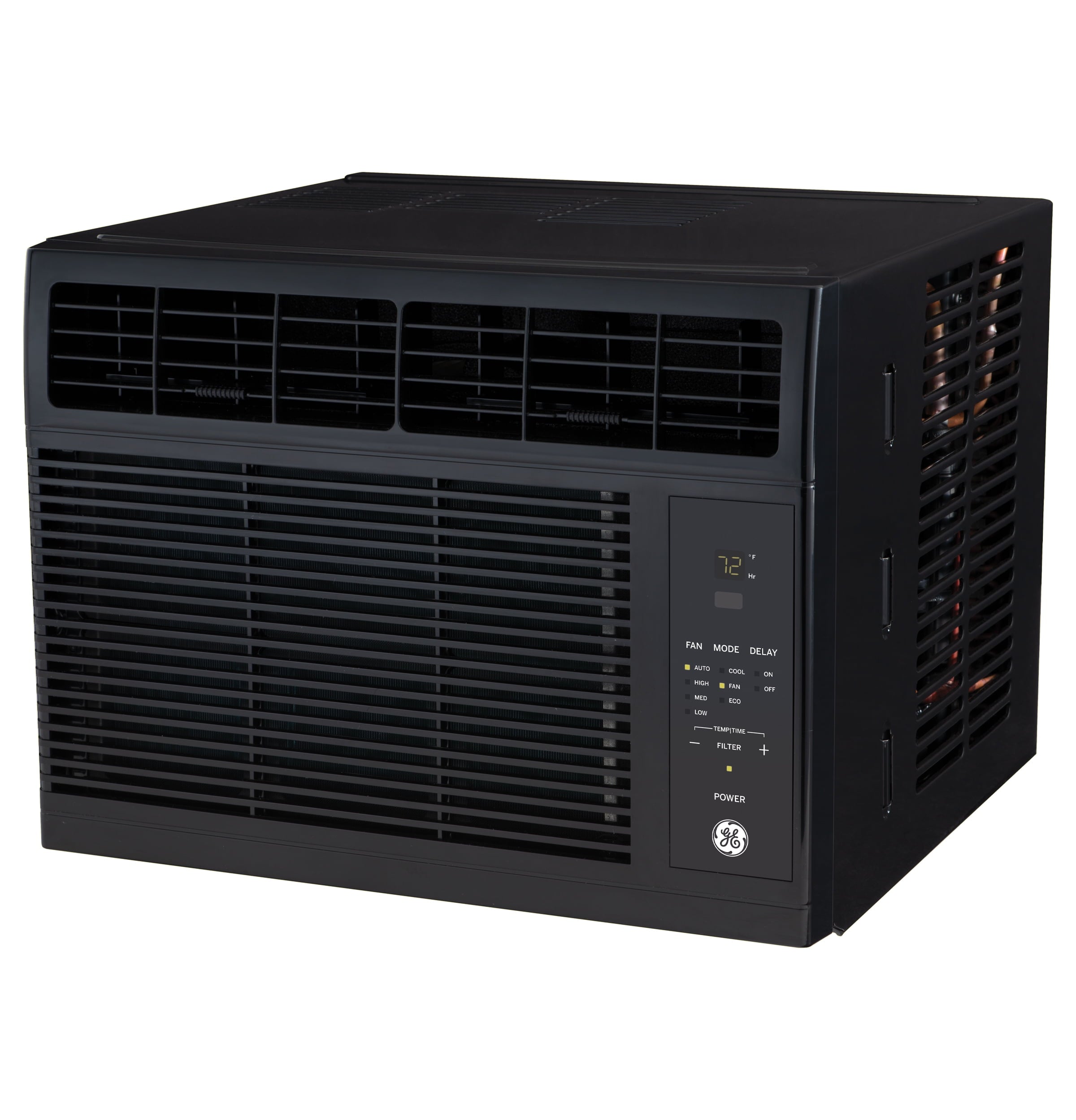GE Appliances 5,000 BTU 115-Volt Electronic Window Air Conditioner with Remote and Eco Mode, Black, AHB05LZ