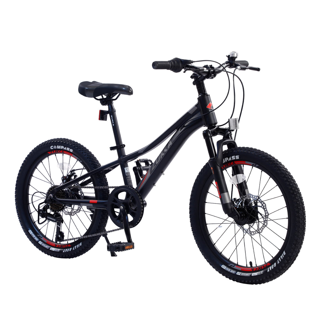 Meghna 20” Mountain Bike 7 Speed Green MTB Bicycle for Kids Boy 5-9 Years