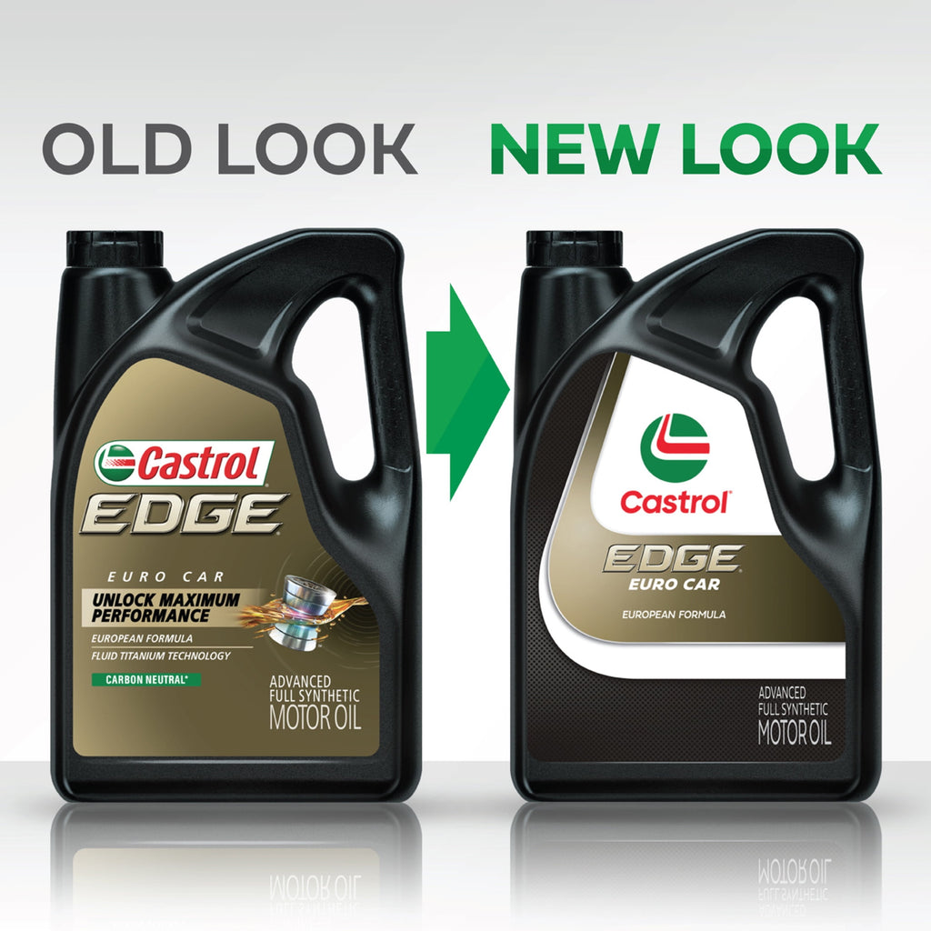 Castrol EDGE Euro 5W-40 A3/B4 Advanced Full Synthetic Motor Oil, 5 Quarts