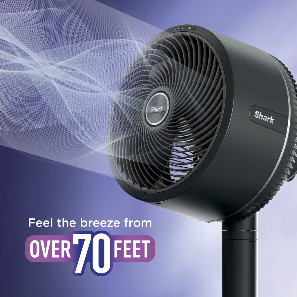 Shark FlexBreeze High-Velocity Cordless & Corded, Outdoor & Indoor Fan, Pedestal (37") to Tabletop (16"),FA200