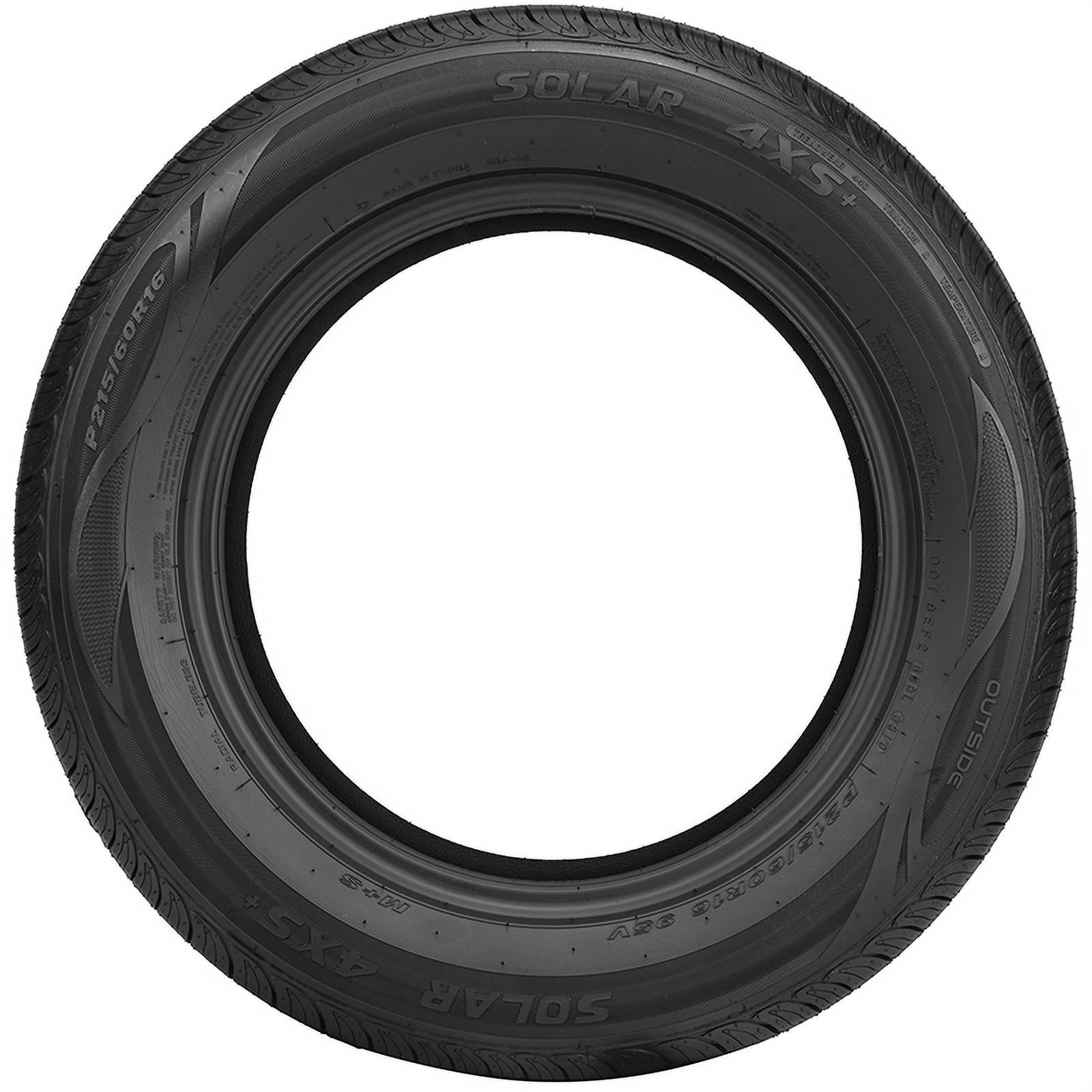 Solar 4XS + All Season 215/65R17 98T Passenger Tire Fits: 2011-14 Ford Mustang Base, 2005-07 Chrysler 300 Touring