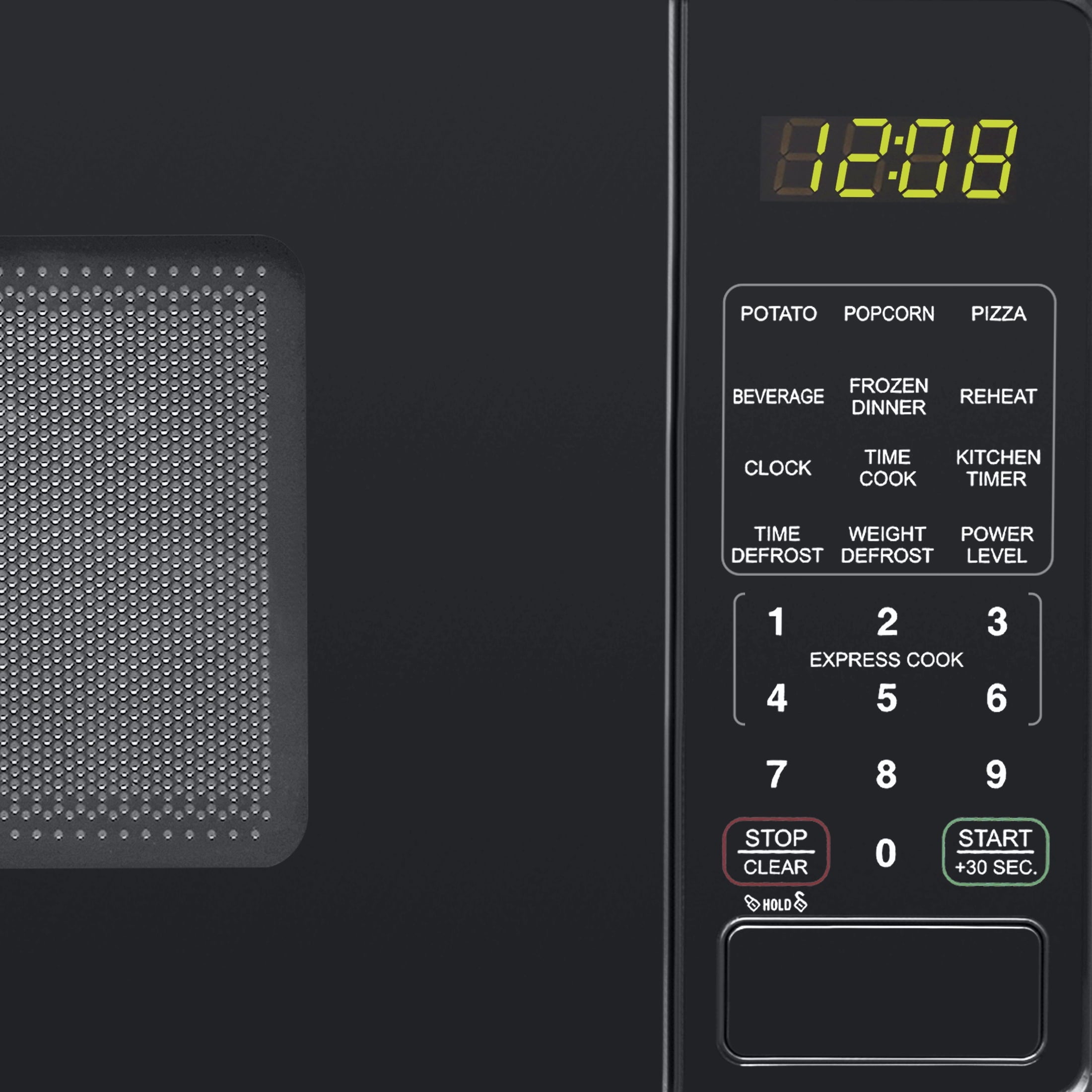 Mainstays 0.7 Cu ft Countertop Microwave Oven, 700 Watts, Black, New