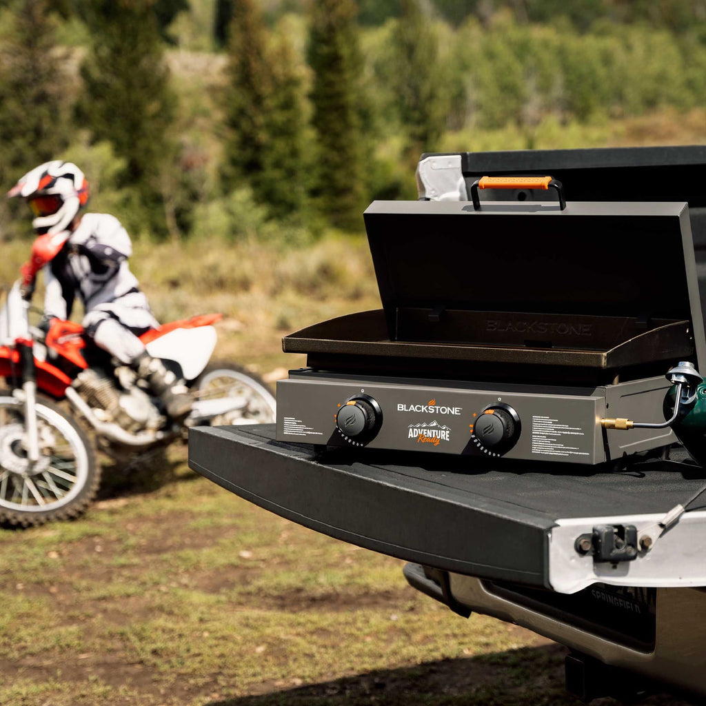 Blackstone Adventure Ready 2-Burner 22" Propane Griddle with Hard Cover in Black