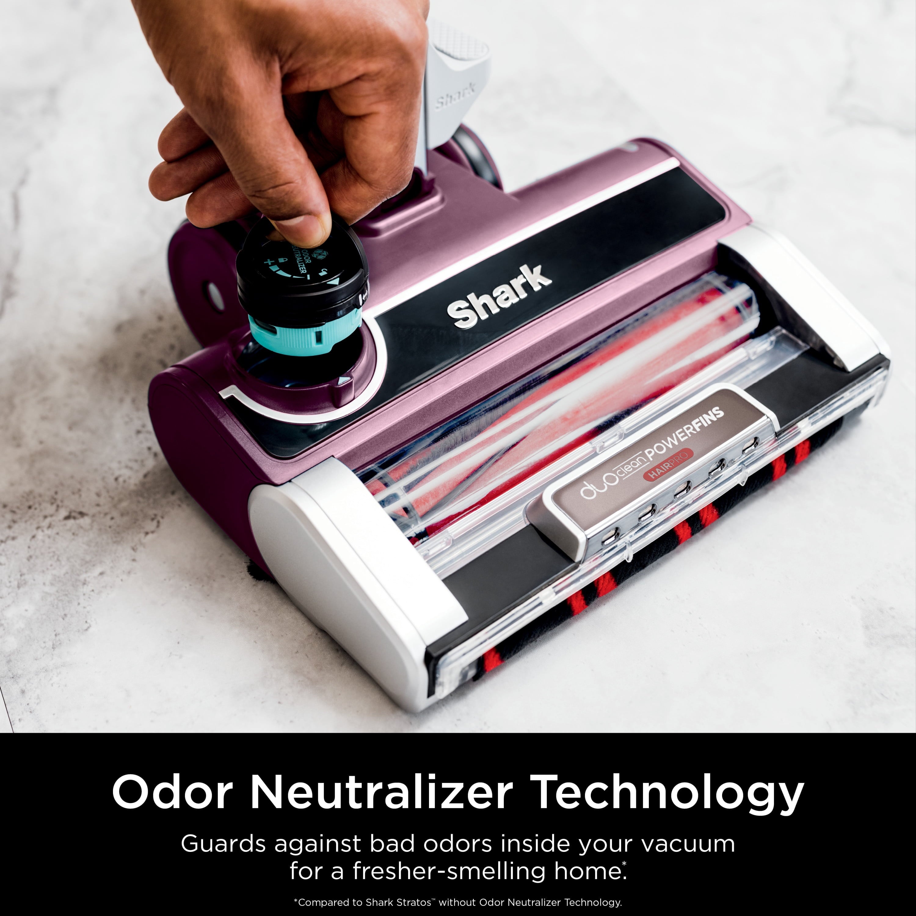 Shark Stratos™ UltraLight™ Corded Stick Vacuum with DuoClean® PowerFins™ HairPro™, Self-Cleaning Brushroll, and Odor Neutralizer Technology, HZ3000