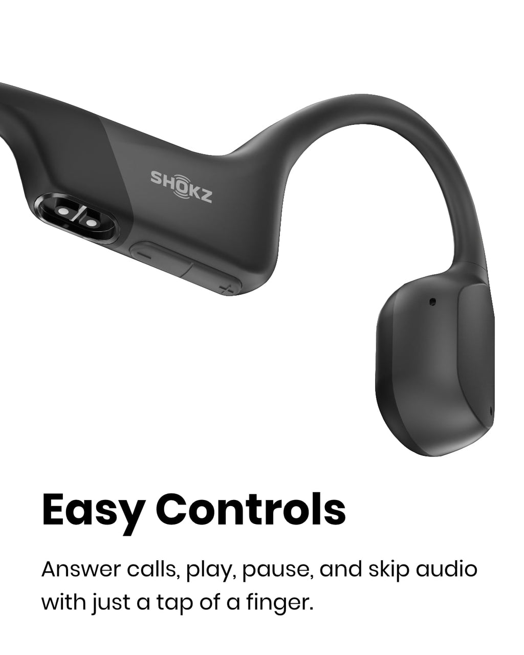Shokz OpenRun Bone Conduction Waterproof Bluetooth Headphones for Sports with Cooling Wristband (Formerly Aeropex), Blue