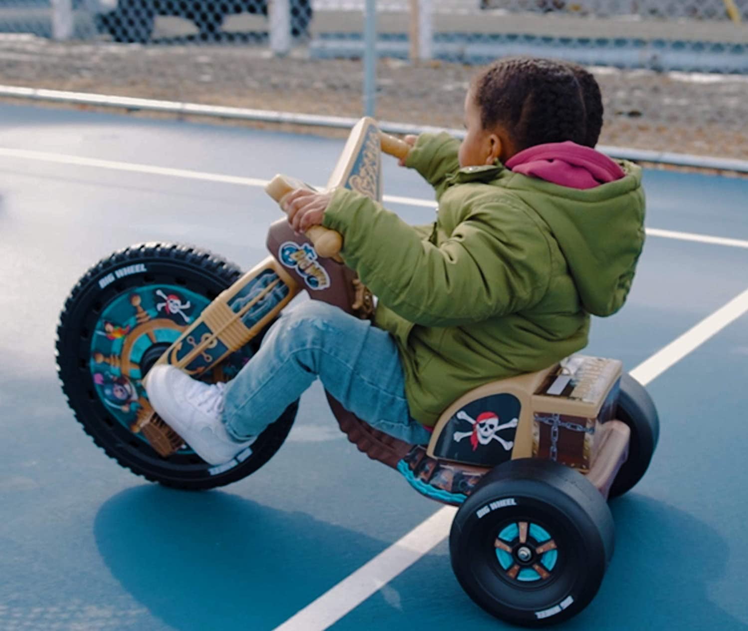 The Original Big Wheel 16 Inch Toddler Tricycle Big Wheel for Kids 3-8 Boys Girls Trike - Rally Racer Edition
